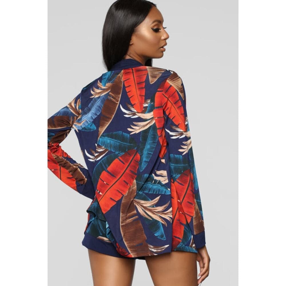 Fashion Nova - Vacation Forever 3 Piece Set - Navy/Combo - SMALL - Thumbnail 7