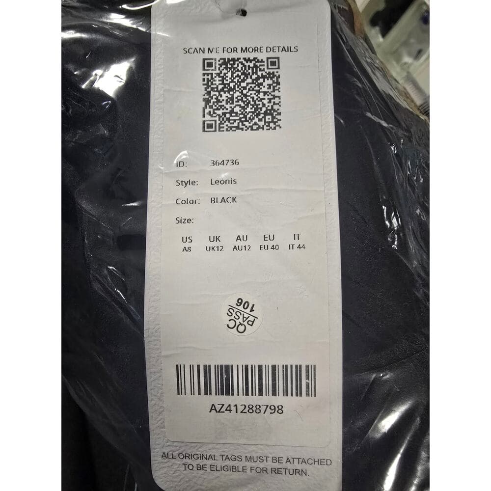 Azazie - Leonis - Black Sheath Strapless Chiffon Convertible Dress - A8 - Thumbnail 8