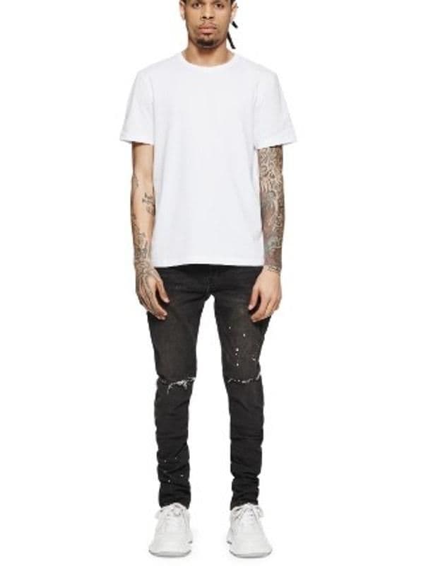 Purple Brand - P001 Black Overspray Jeans - 36 - Brand New - 36 - Bottoms - new-with-tags - Purple Brand - Thumbnail 4