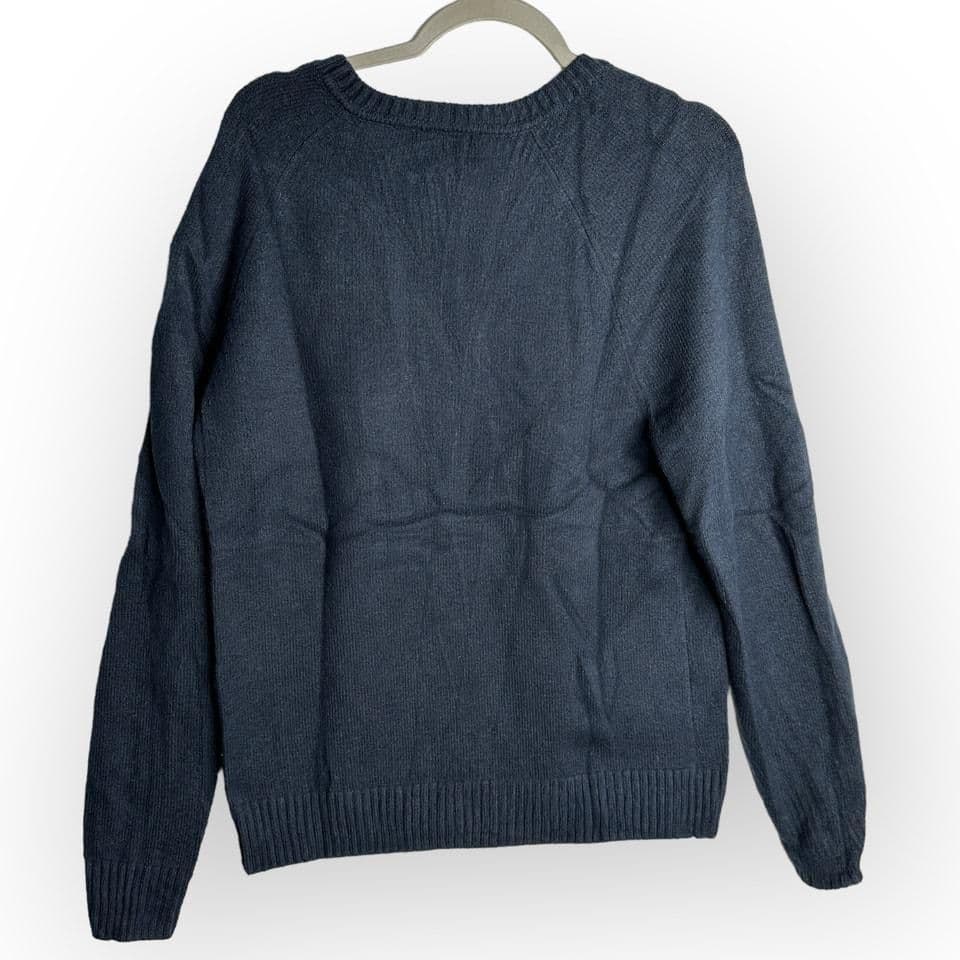 Banana Republic Mens Navy Blue Cozy Cotton Crewneck Sweater - Medium - New - M - Sweaters - new-with-tags - Banana Republic - Thumbnail 2