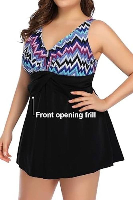 PERONA Swimsuit Shaping Body One Piece Swim Dress - Size 18 - new-with-tags - Perona - Thumbnail 2