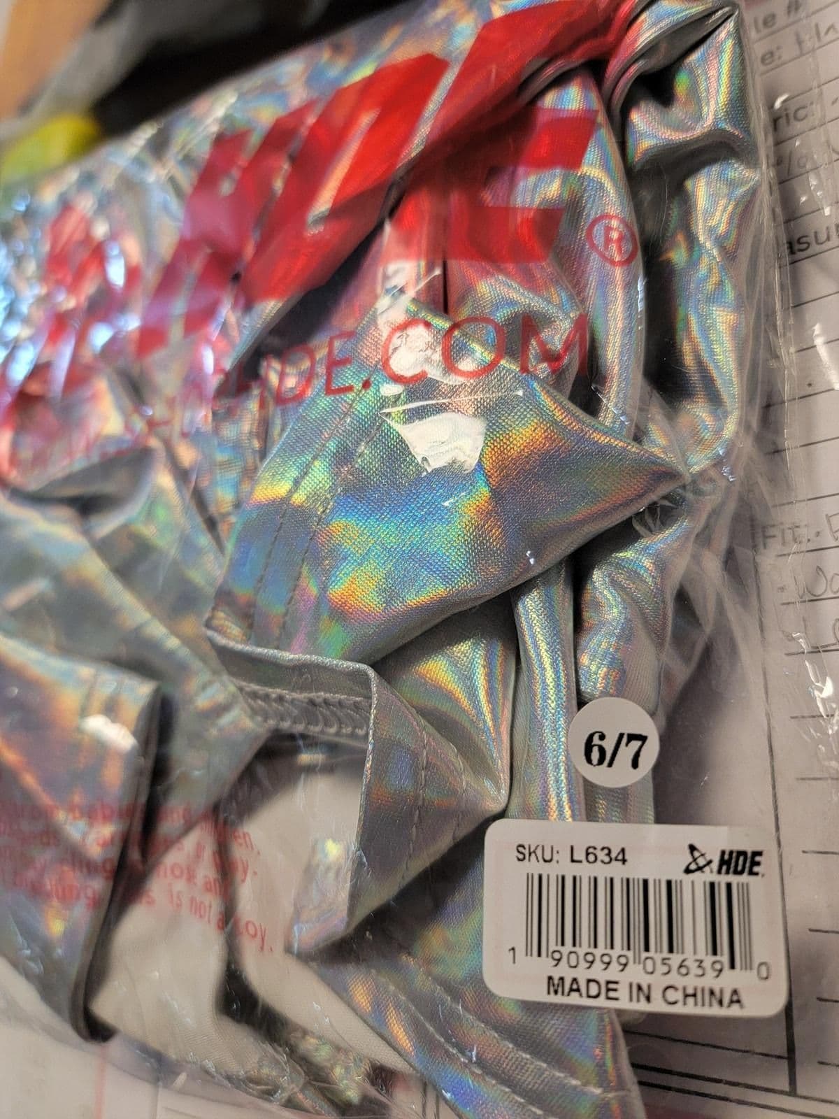 HDE Girl's Metallic Skater Skort Dance Athletic Shiny Holographic Scooter Skirt - 6/7 YEAR - Bottoms - new-with-tags - HDE - Thumbnail 6