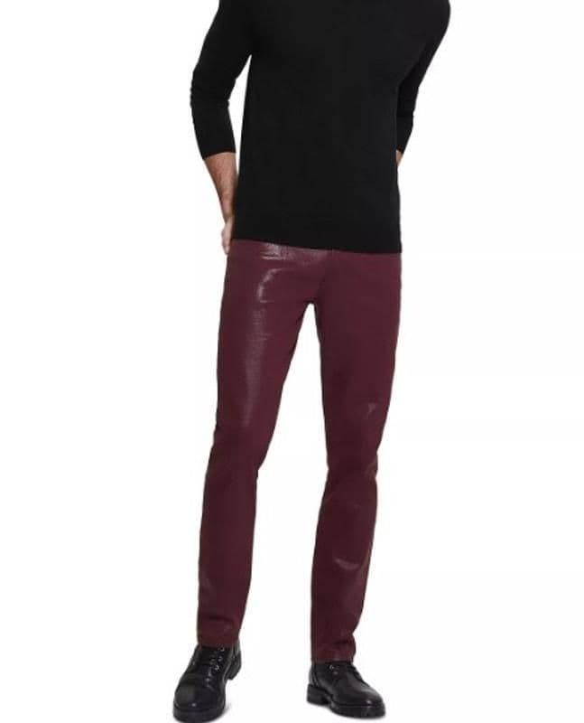 GUESS Men's Slim Tapered-Fit Regal Plum Coated Jeans - 38x32 - NWT - 38X32 - Bottoms - new-with-tags - GUESS - Thumbnail 5