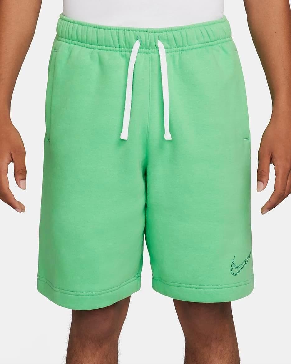 Nike Club Fleece Men's Shorts - Spring Green - Small - new-with-tags - Nike - Thumbnail 2