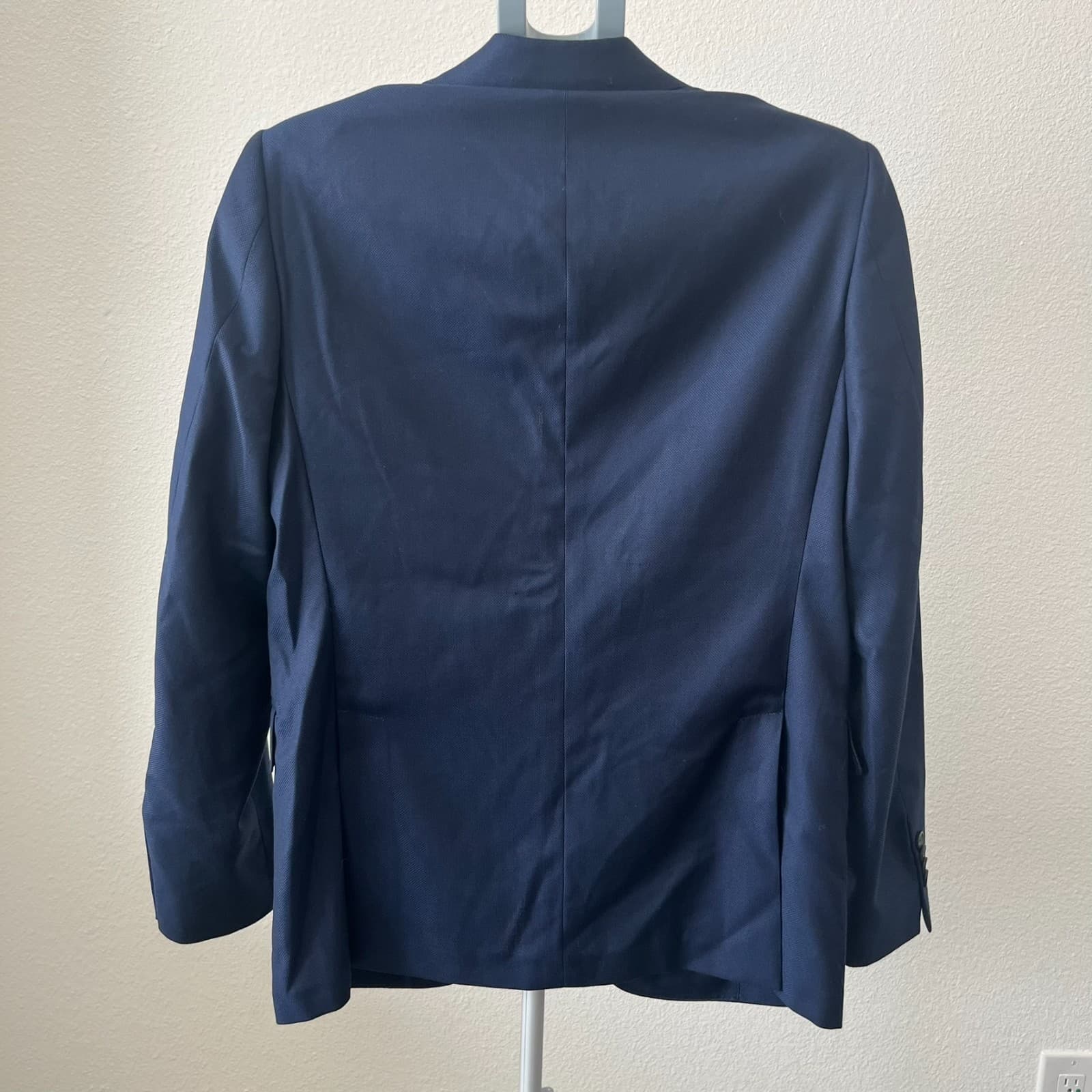 Spada Roma Blazer Jacket Men 48 Navy Blue Loro Piana Wool Single Breasted Formal - Thumbnail 2