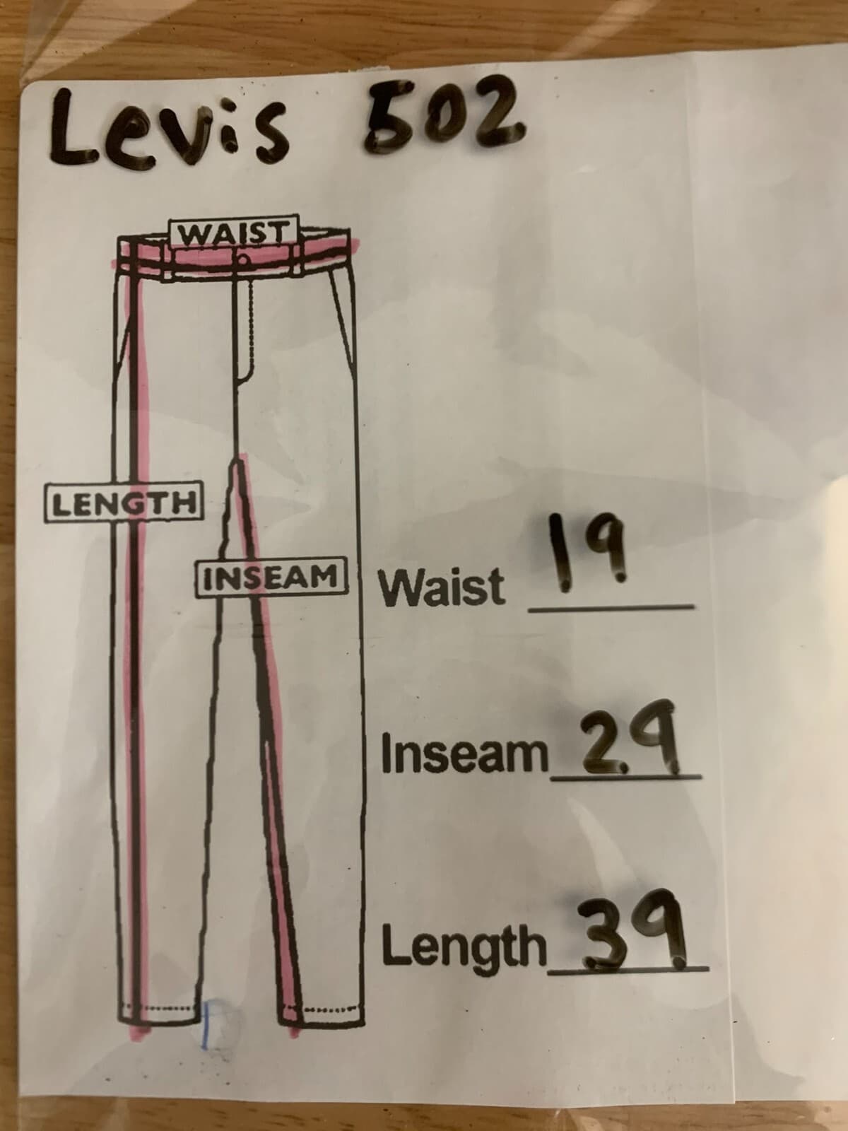 Levis 502 Jeans 36x32 (Act 38x29) Black Slim Fit Straight Leg Grunge Hip Hop - Thumbnail 6
