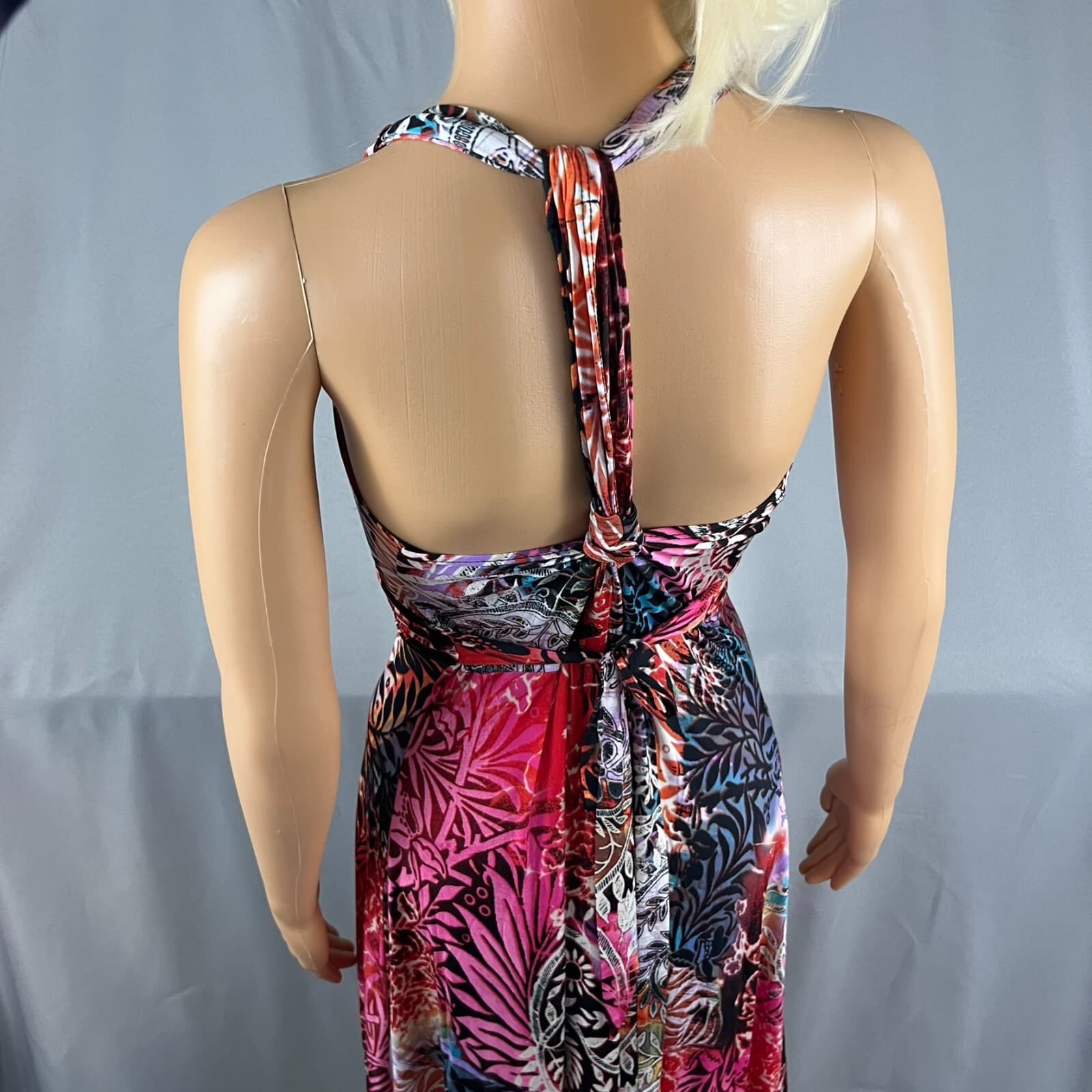 VTG Nani Kai Dress MED Hawaii Flower Hawaii Asymmetric Boho Summer Y2K Artsy - Thumbnail 2