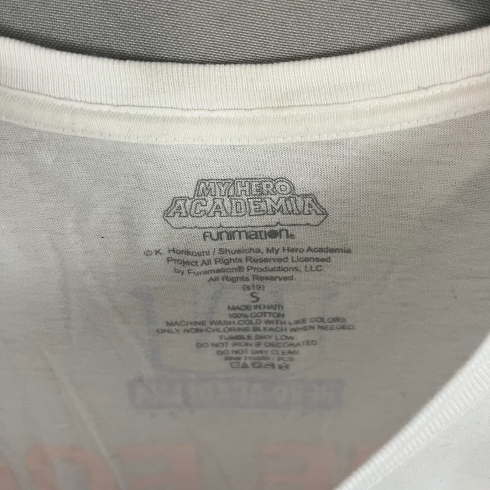 My Hero Academia Women’s T-Shirt Size Small Anime Graphic Tee Funimation White - Thumbnail 3