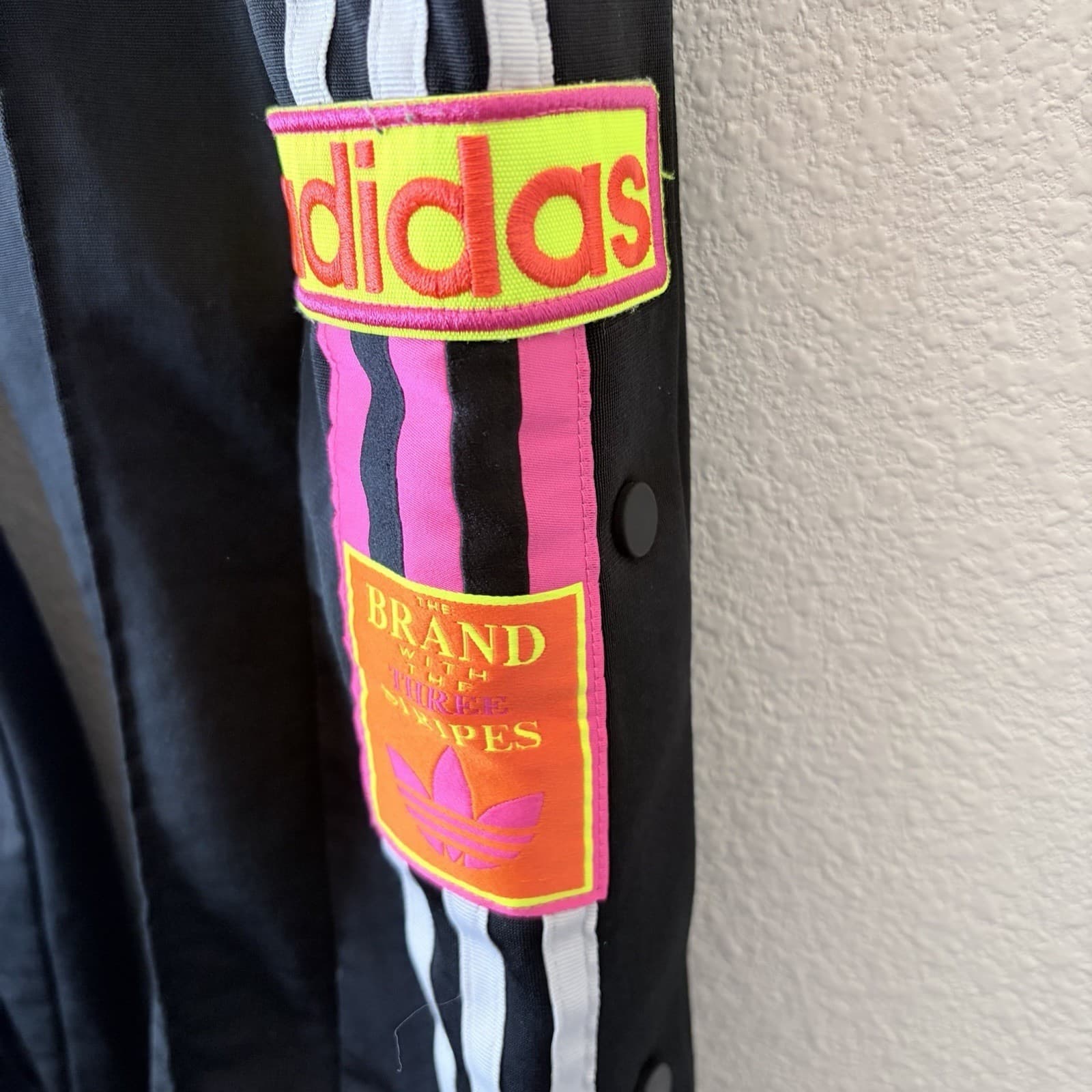 Adidas x Jeremy Scott Adibreak Track Pants Women's XS 26" Cartoon Patch Firebird - Thumbnail 3