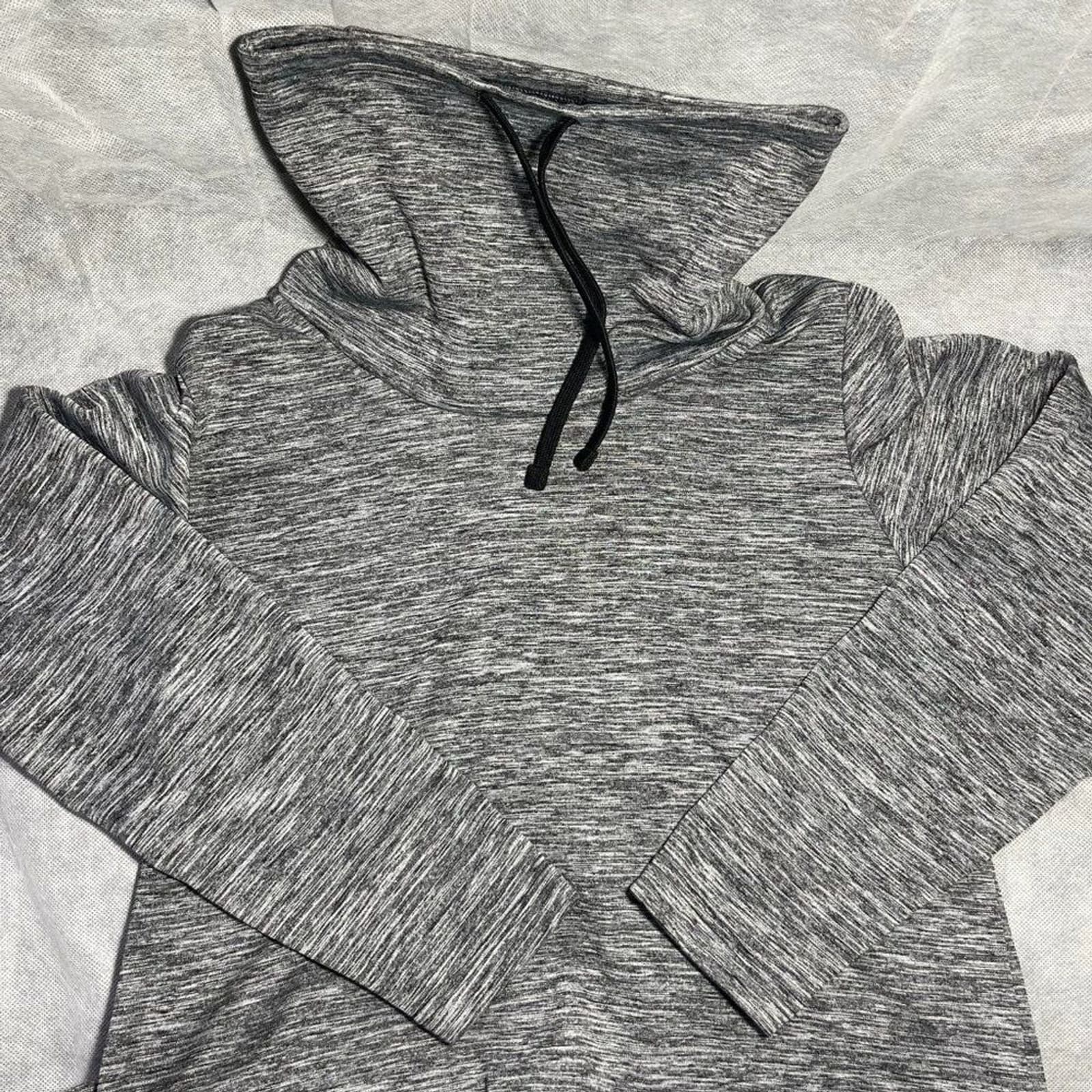 COLUMBIA Women Gray Small Fleece Sweater Outdoor Athleisure Cowl Neck Pullover - Thumbnail 2