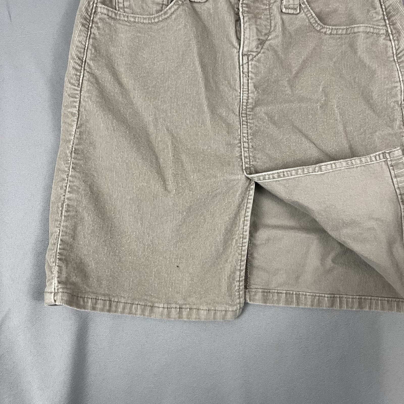 Levis Corduroy Skirt Juniors Size 1 Tan Low Slouch 100% Cotton Western Tan - Thumbnail 3