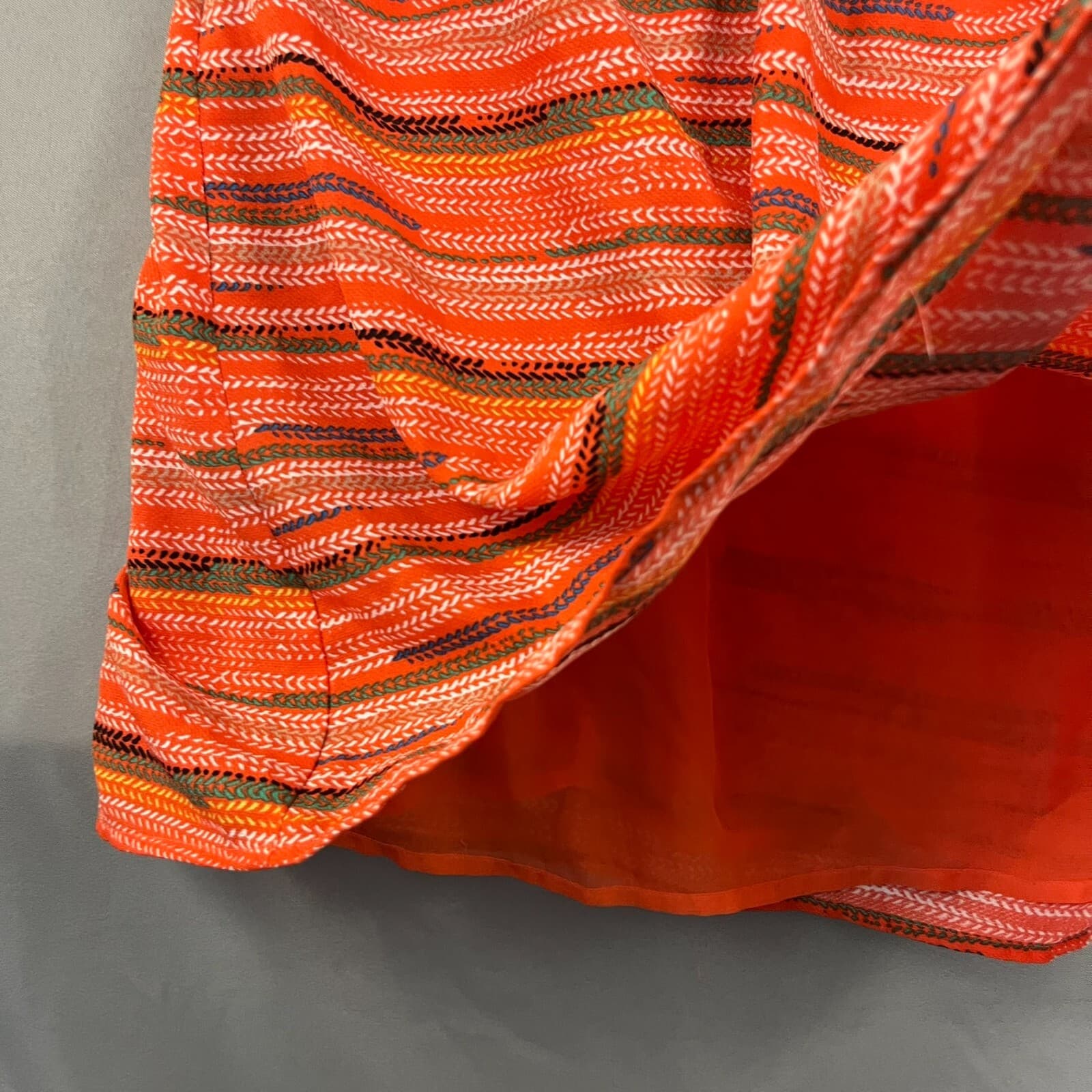 Anthropologie Tulle Womens Dress Sz Medium Orange Sleeveless Boho Summer Midi - Thumbnail 5
