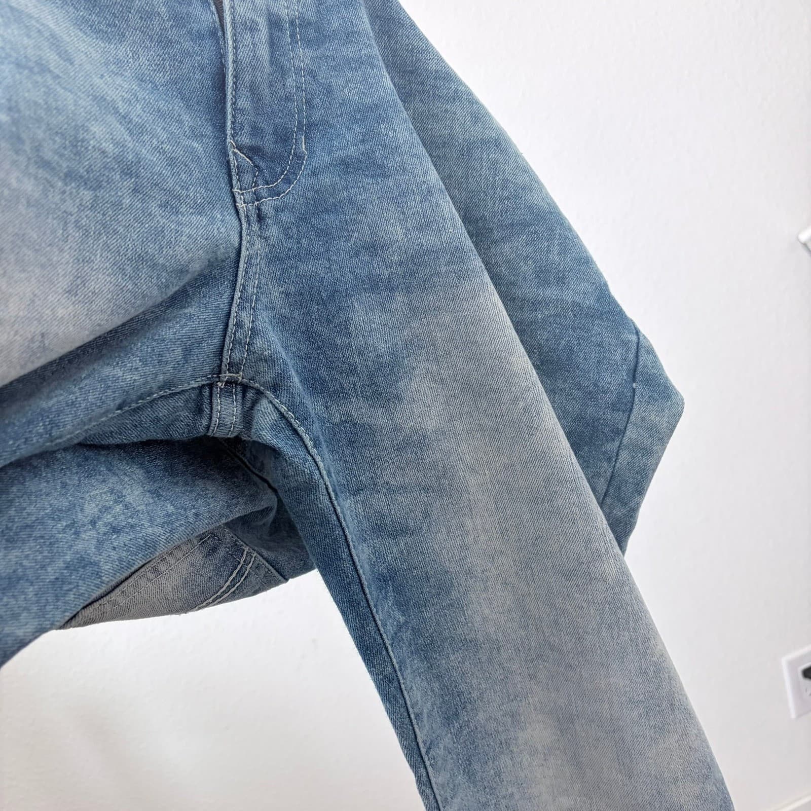 Southpole Mens Acid Wash Skinny Jeans Blue 30x32 Distressed Denim Y2K Skater - Thumbnail 5