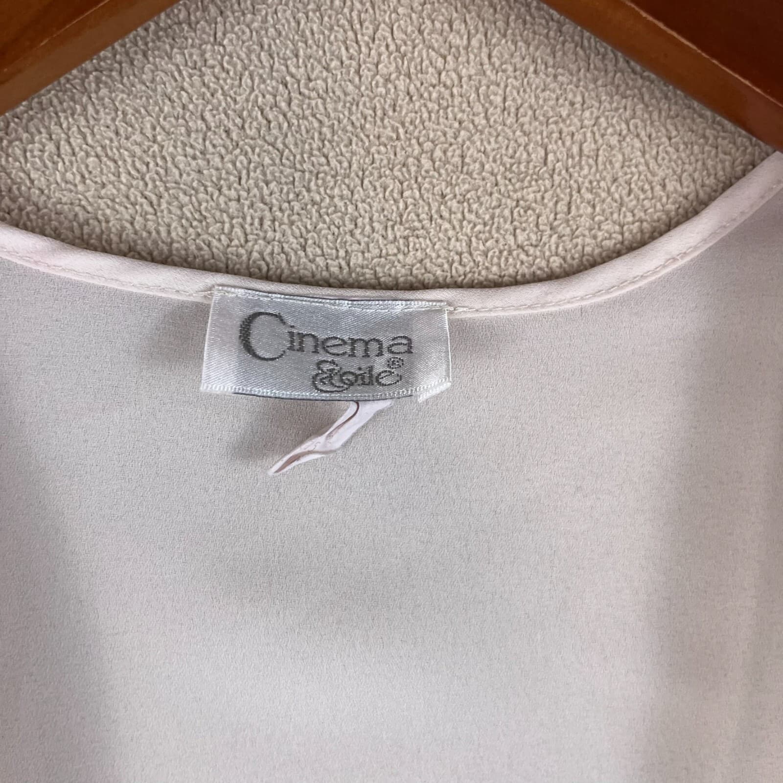 Cinema Etoile Womens Kimono Size Ivory Sheer Medium Floral Cape Romantic Lounge - Thumbnail 3