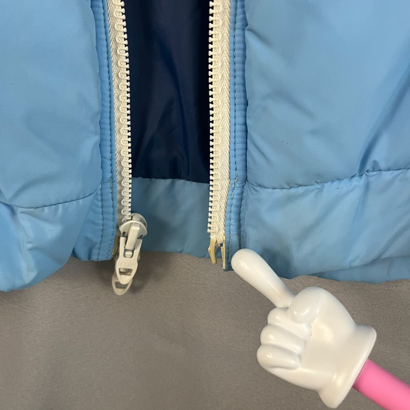 Vintage Stowe Womens Parka Ski Jacket Medium Blue Quilted Poly Insulated Puffer - Thumbnail 9
