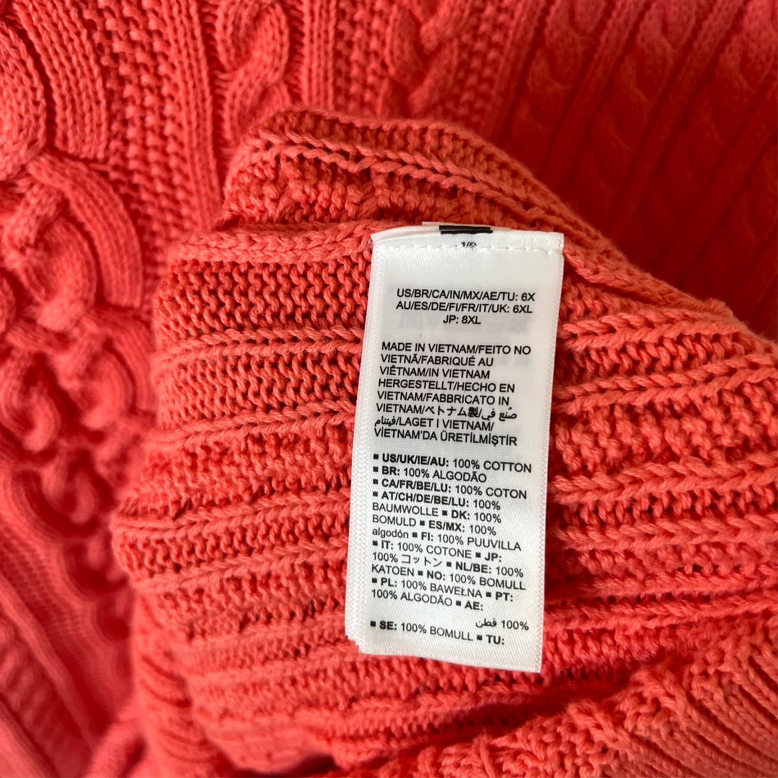 Amazon Essentials Sweater Women's 6X Pink Coral Cable Knit Turtleneck Pullover - Thumbnail 5