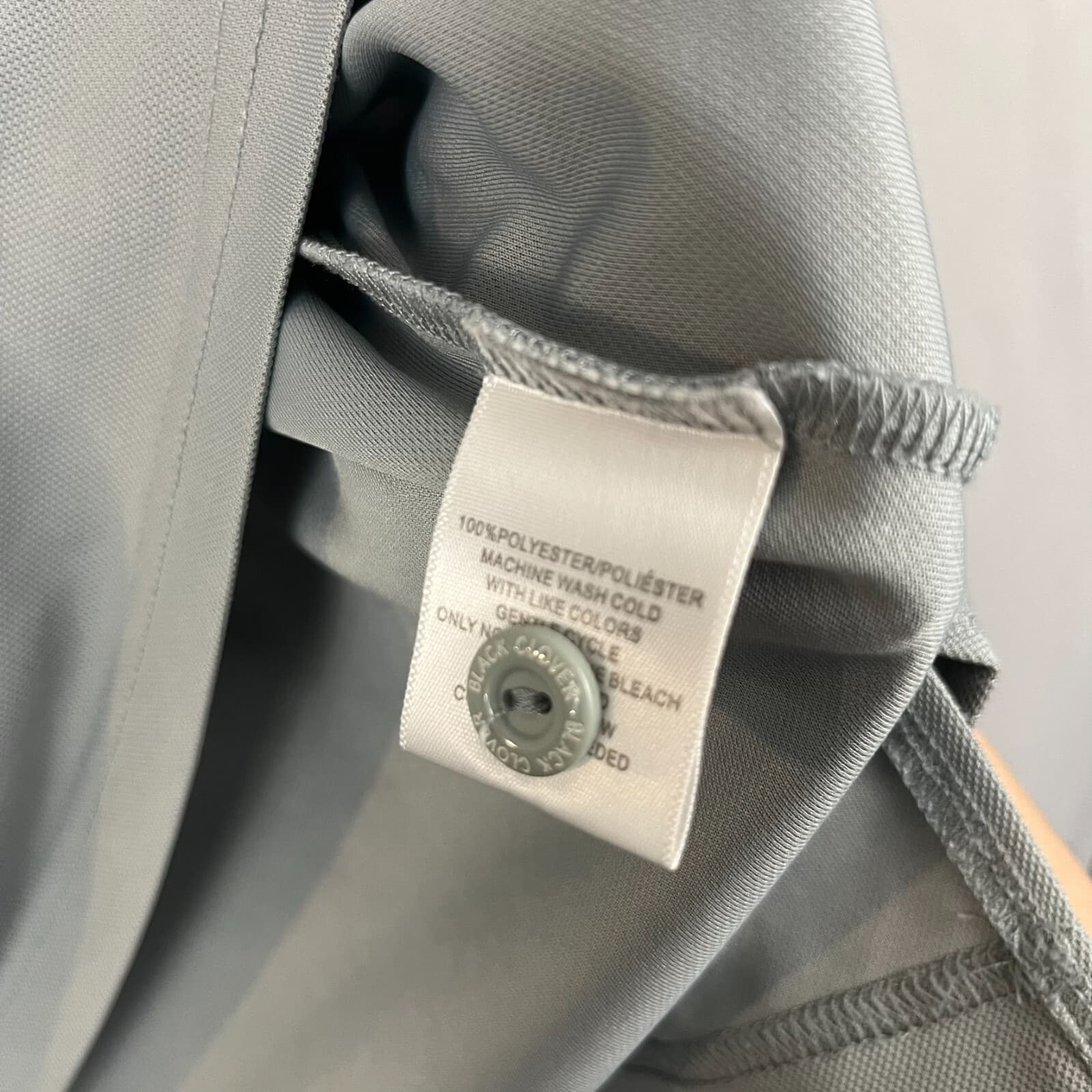 Black Clover Men's Polo Shirt Size XL Gray Live Lucky Short Sleeve 5 Button Golf - Thumbnail 6