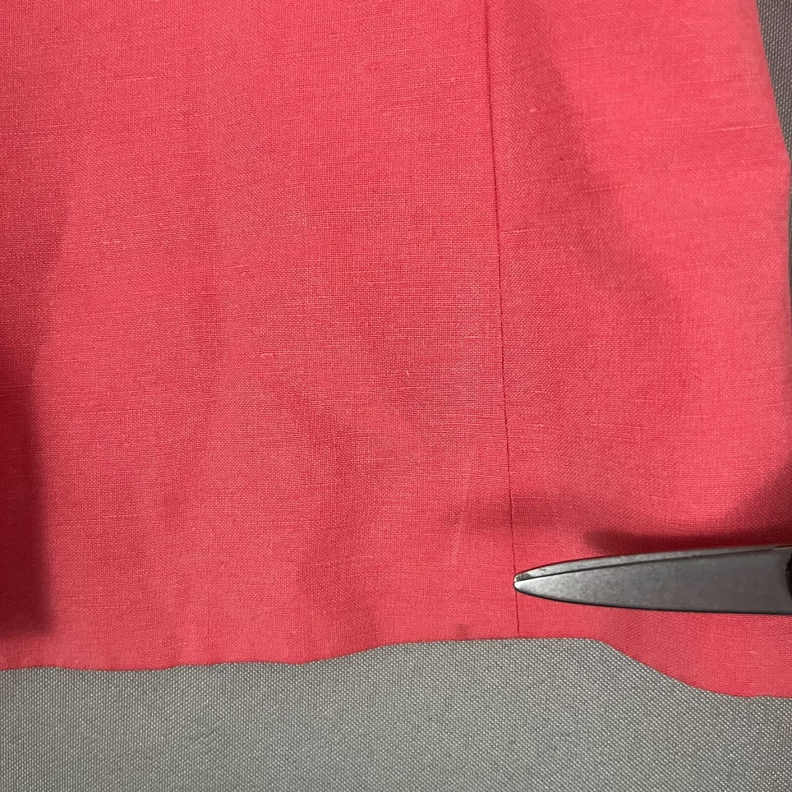 Betu Vintage Women’s Blazer Linen & Silk Short Jacket Salmon Pink Lined Sz 2 - Thumbnail 5