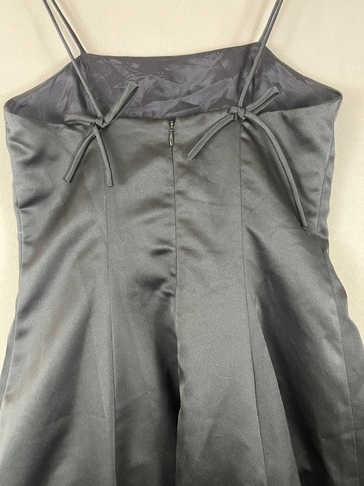 Vintage Black Jessica McClintock for Gunne Sax Prom Dress Sz 2000's Millennium - Thumbnail 5