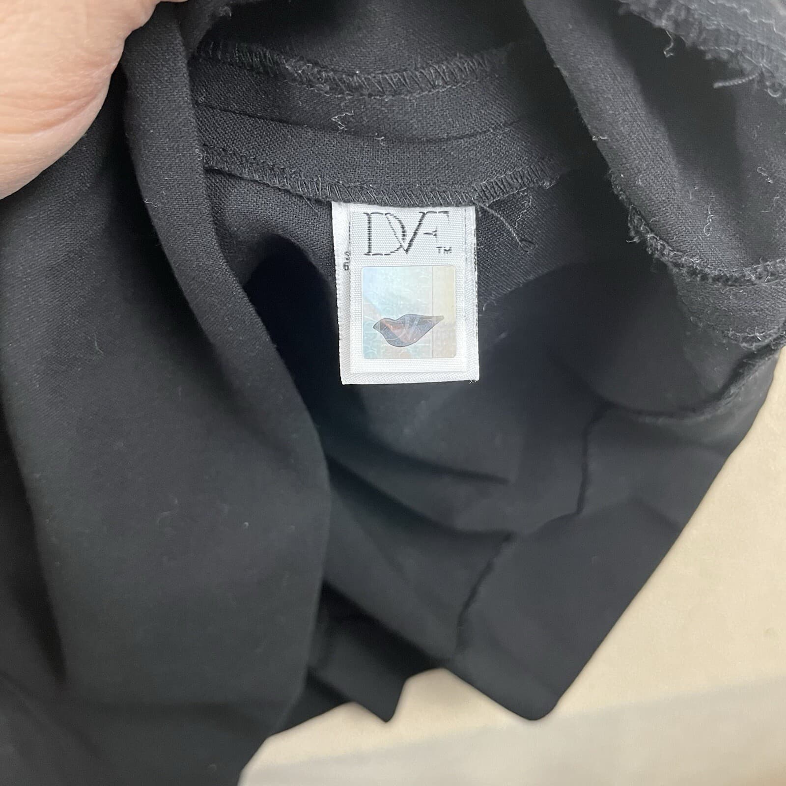 Diane Von Furstenberg Little Black Dress Sz 4 Monica Back Pleated Short Sleeve - Thumbnail 5
