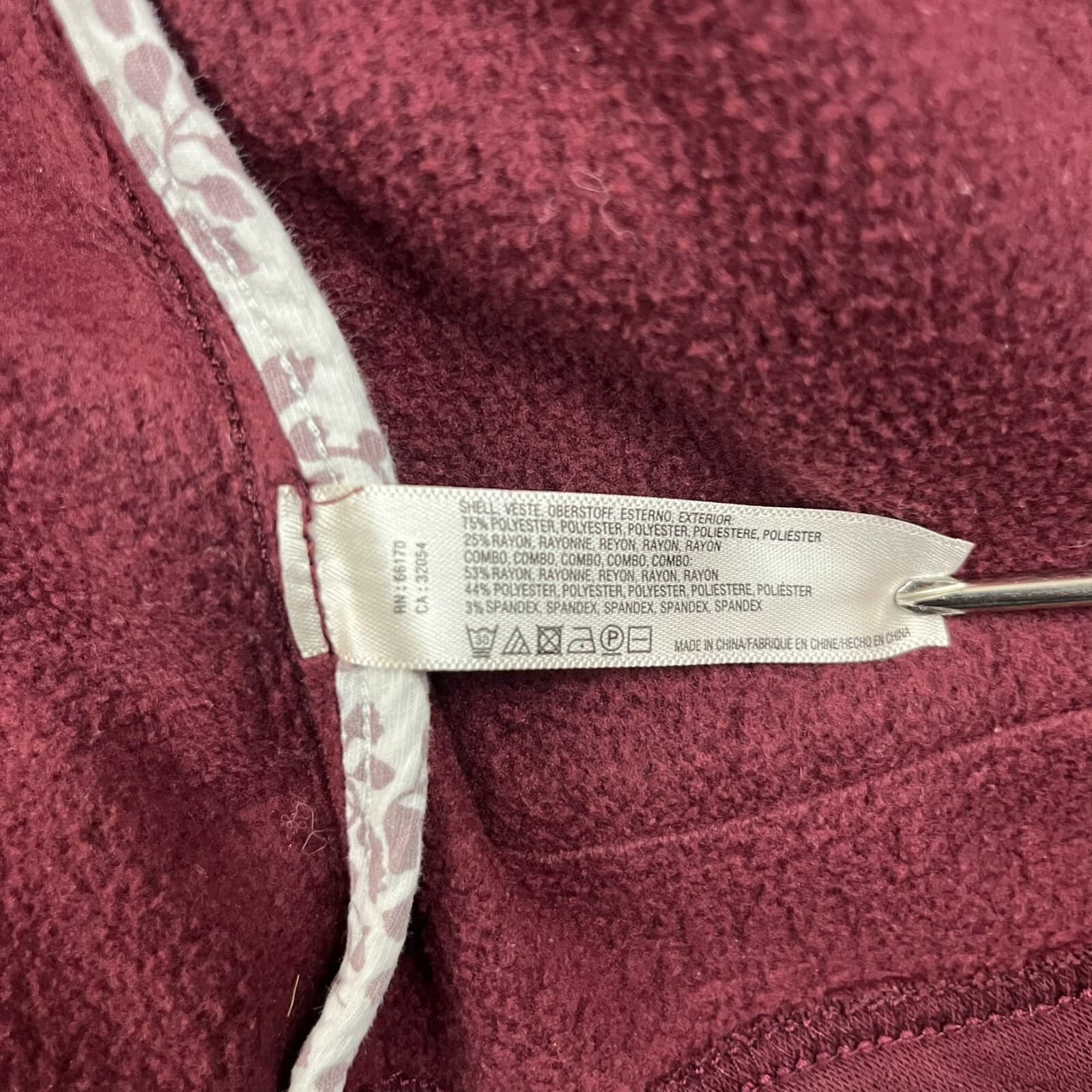 Anthropologie Saturday Sunday Women's Hooded Cardigan Size M Pockets Maroon - Thumbnail 4