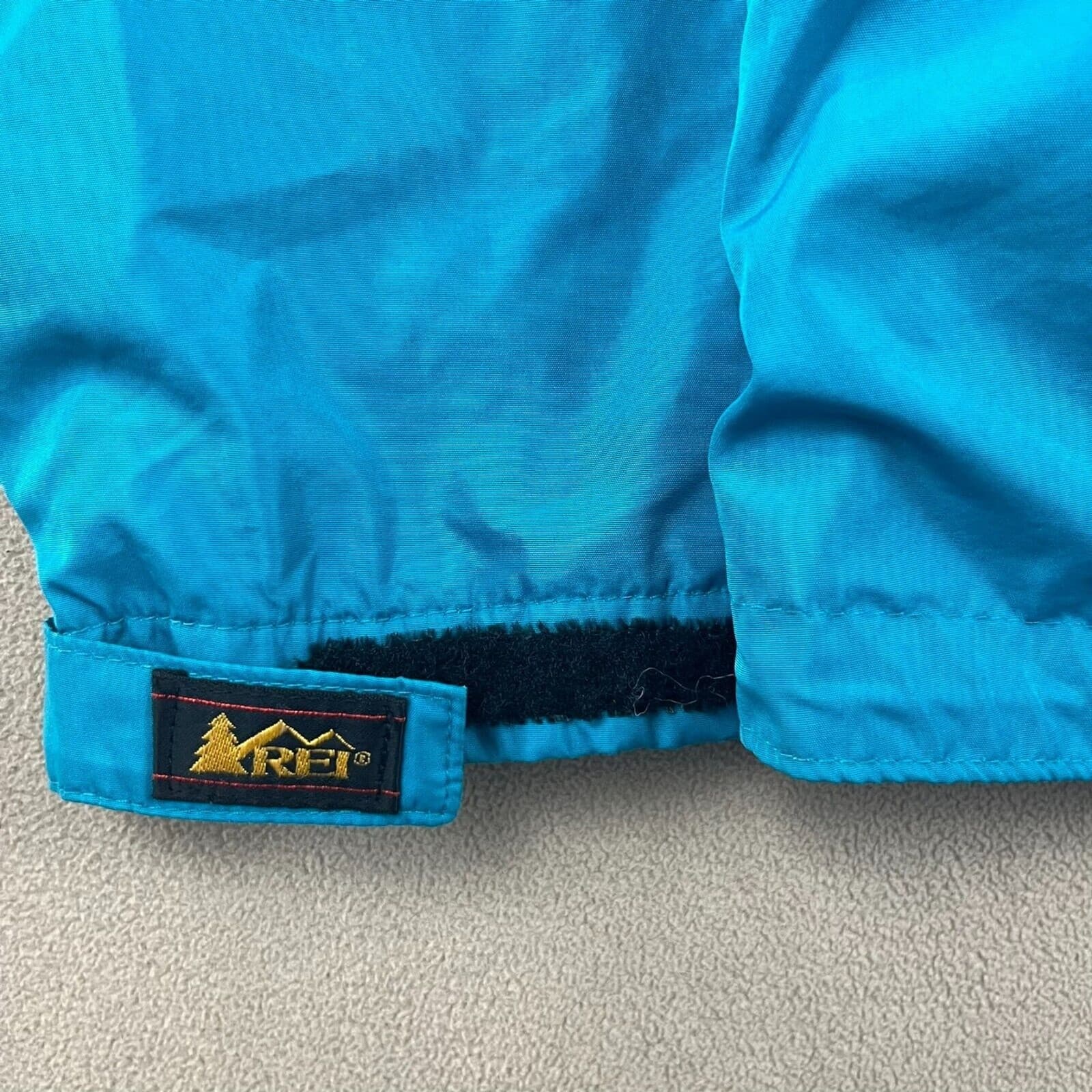 Vintage REI Mens Windbreraker Jacket Sz MED Teal Outdoor Hiking Camping - Thumbnail 7