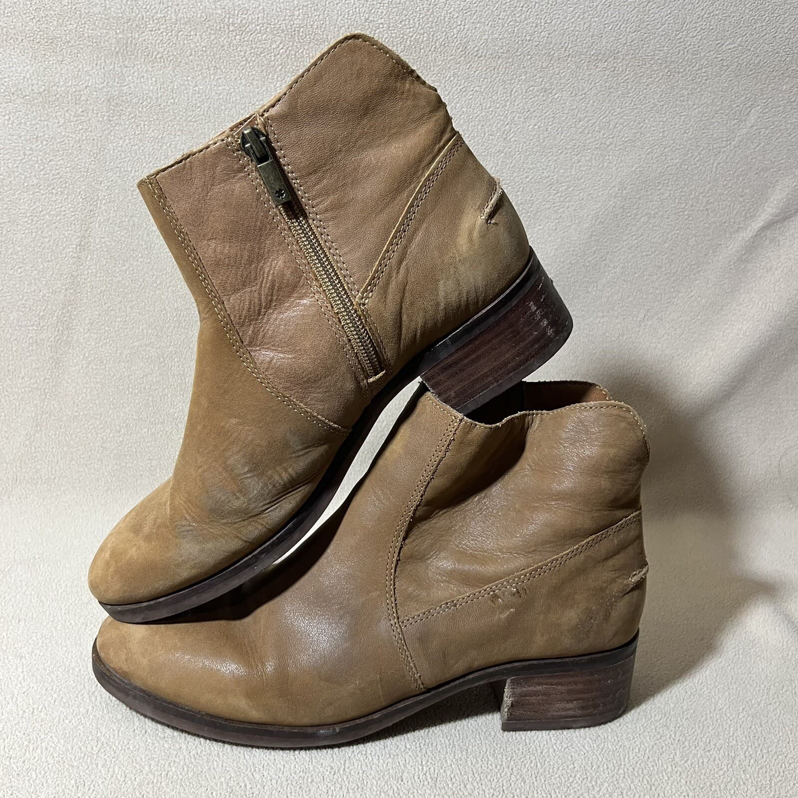 Women’s Lucky Brand Pedera Boot Brown Size 9M Western Ankle Booties Equestrian - Thumbnail 5