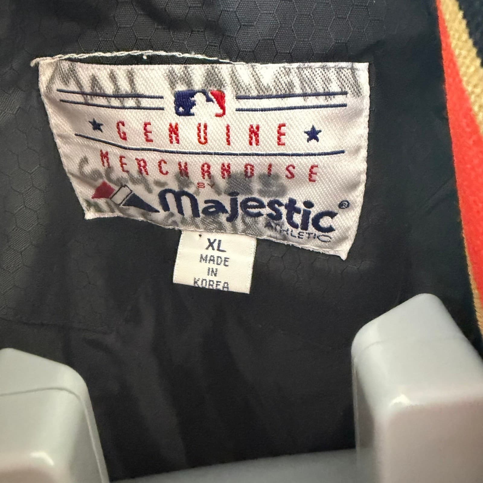 Majestic SF Giants Windbreaker Jacket Women XL Black Embroidered Full Zip MLB - Thumbnail 5