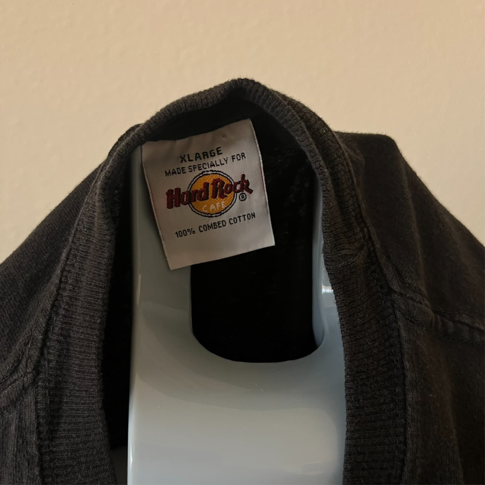 Vtg Hard Rock Cafe Mens T-Shirt XL Black London Leather Logo Graphic Music Retro - Thumbnail 4