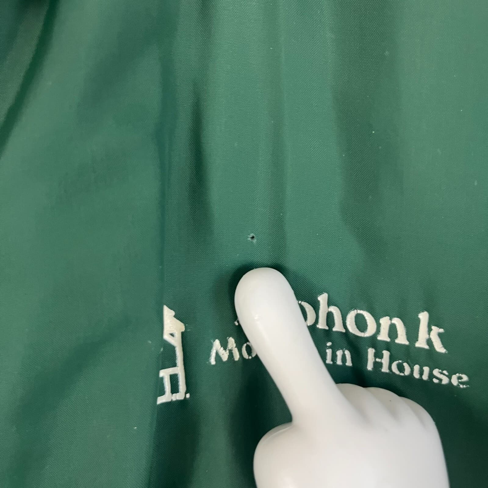 Mohonk Mountain House Resort VTG Velva Sheen Jacket Windbreaker 100% Cotton Line - Thumbnail 4