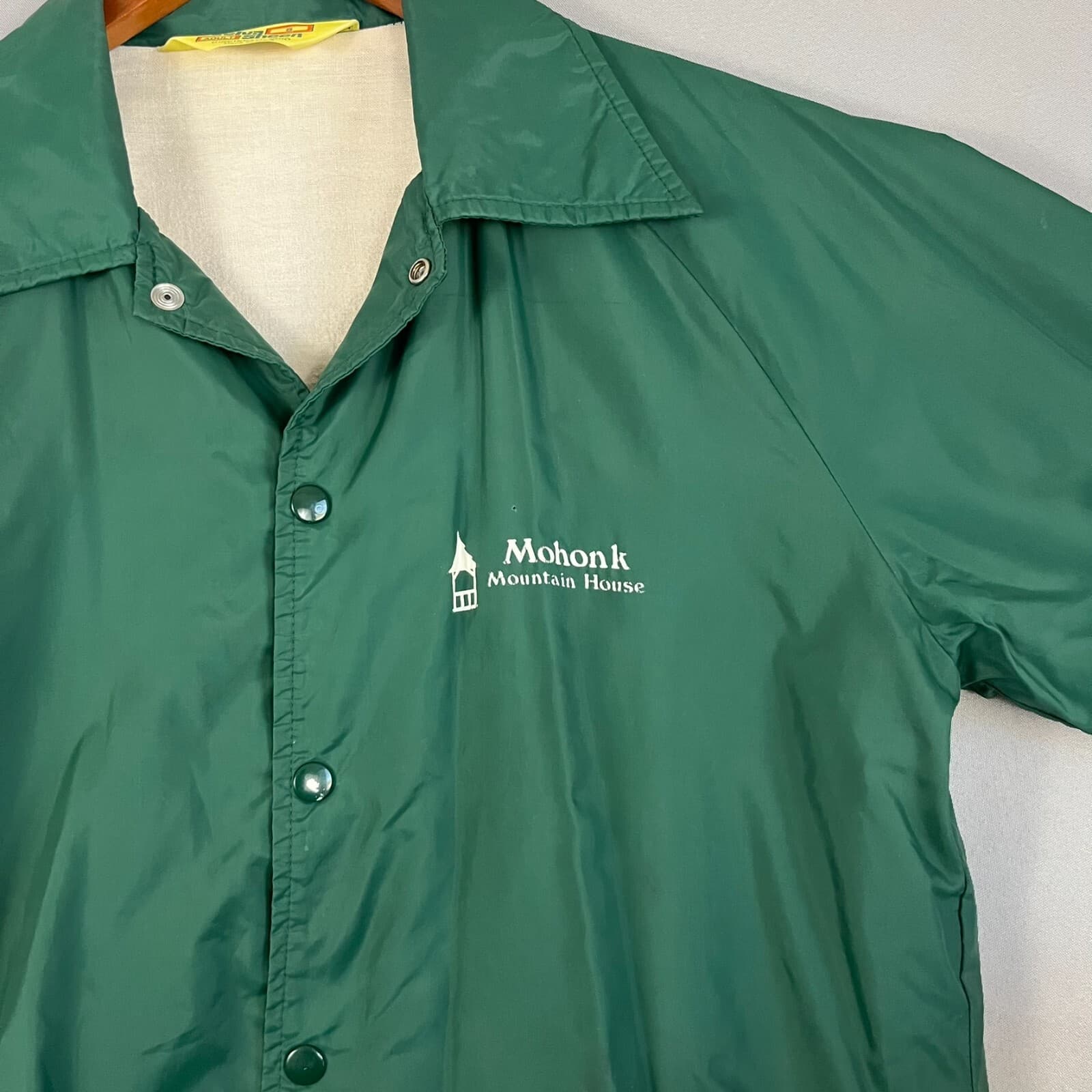 Mohonk Mountain House Resort VTG Velva Sheen Jacket Windbreaker 100% Cotton Line - Thumbnail 2