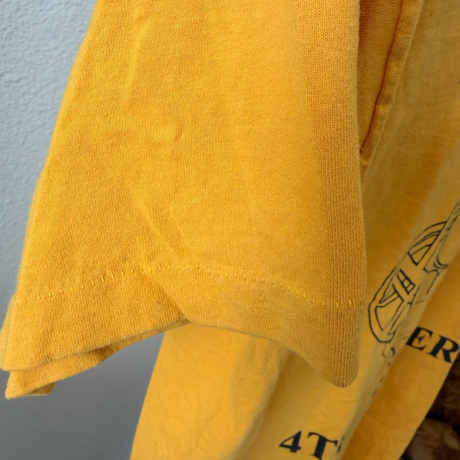 Fruit of the Loom Shirt Men's LG Gold 1993 Elk Pride Football Single Stitch USA - Thumbnail 2