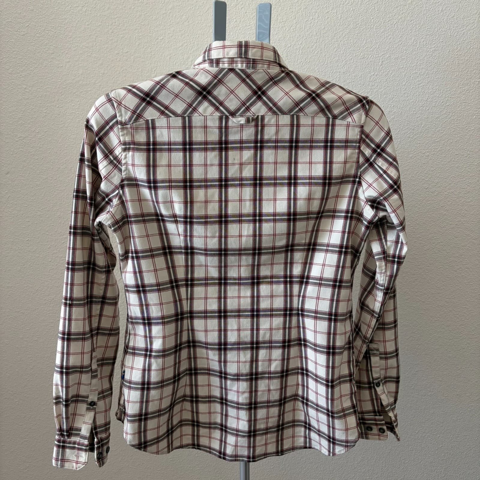 Fjallraven Fjallglim Stretch Shirt Womens Sz SM Flannel Long Sleeve Button Down - Thumbnail 3