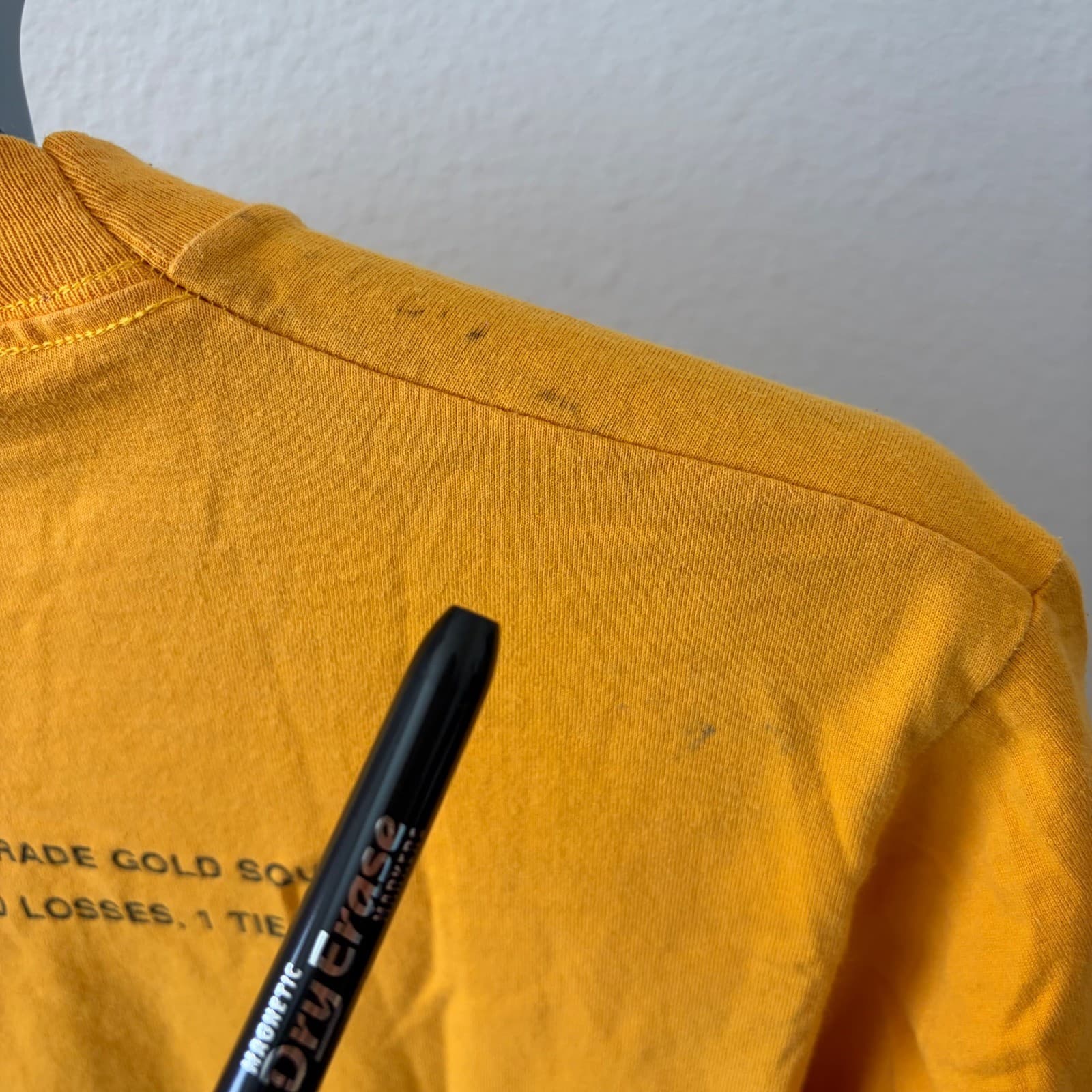 Fruit of the Loom Shirt Men's LG Gold 1993 Elk Pride Football Single Stitch USA - Thumbnail 5