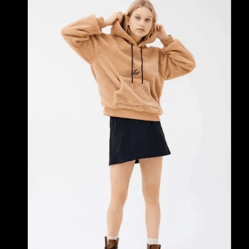 I.AM.GIA Pixie 2.0 Jumper Hoodie Women Small Brown Kangaroo Pocket Raglan Sleeve - Thumbnail 10