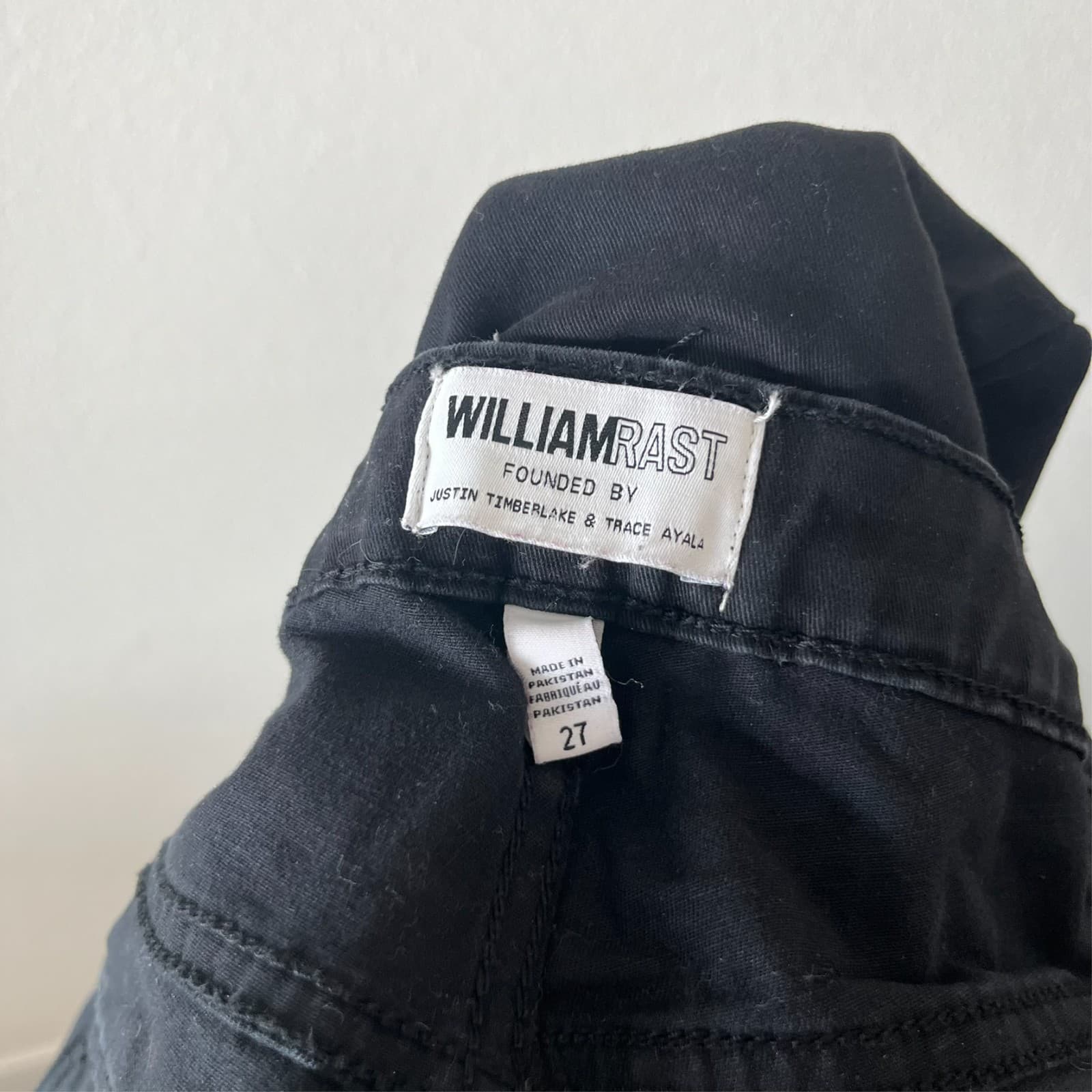 William Rast Black Junior 27 Zip Pocket Ankle Jane Skinny Jeans Biker Cyber Punk - Thumbnail 6