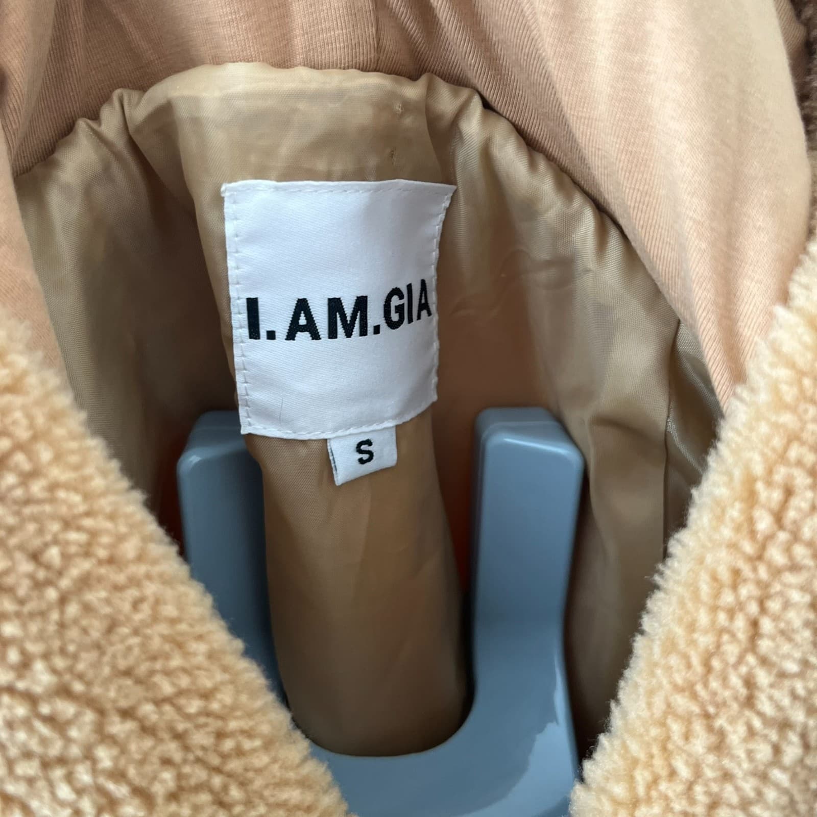 I.AM.GIA Pixie 2.0 Jumper Hoodie Women Small Brown Kangaroo Pocket Raglan Sleeve - Thumbnail 8