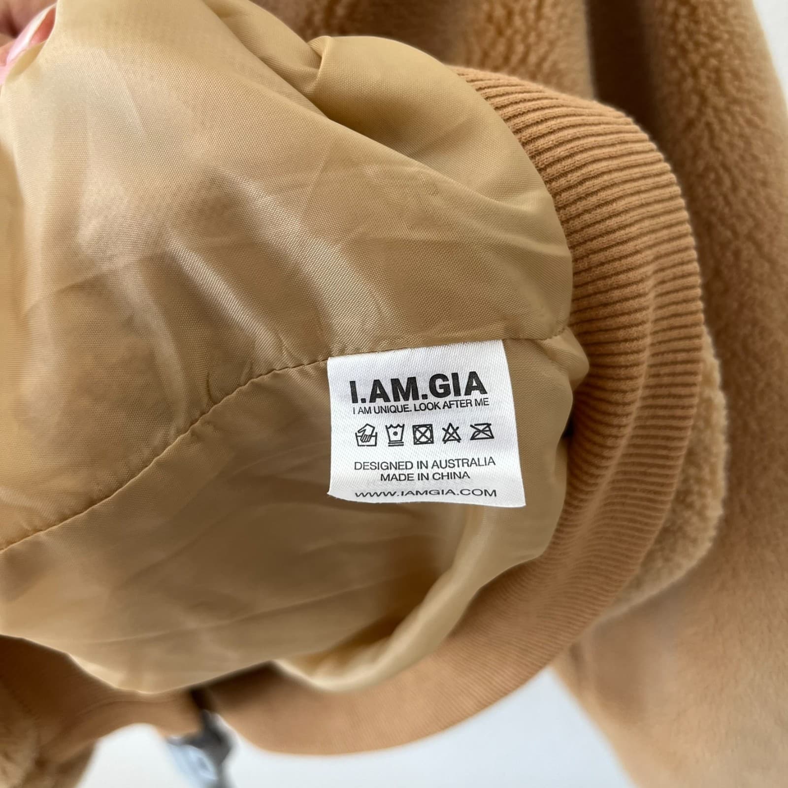 I.AM.GIA Pixie 2.0 Jumper Hoodie Women Small Brown Kangaroo Pocket Raglan Sleeve - Thumbnail 6