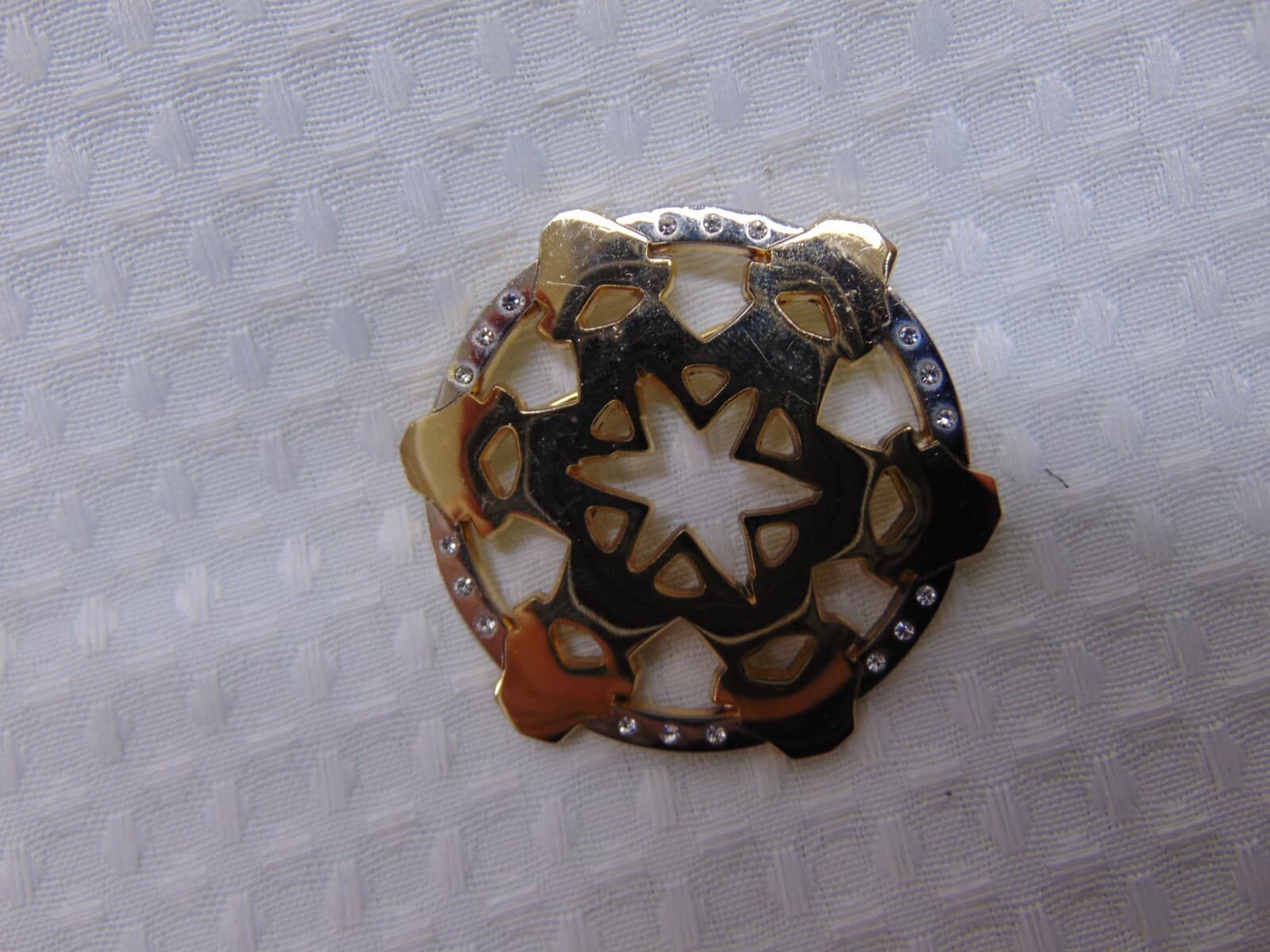 El Zaribah Lady Ronda 2010 RG Awards Fresno, CA Gold Tone Pin With Rhinestones - Thumbnail 8