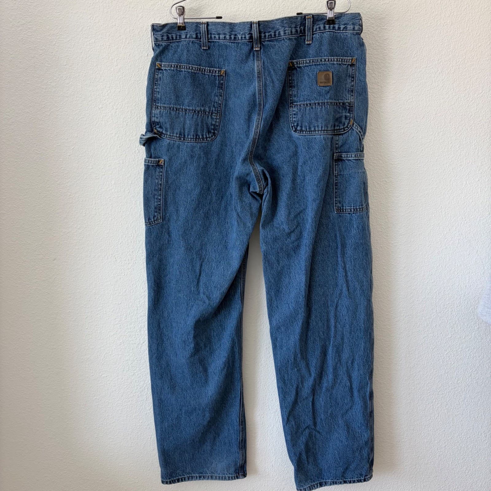Carhartt B13 DPS Carpenter Jeans Mens 40x36 Blue Original Dungaree Fit Denim - Thumbnail 2