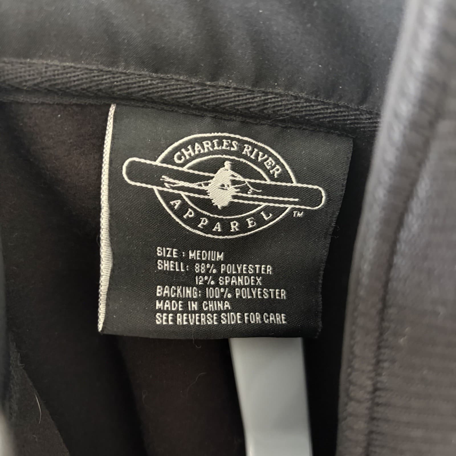 Charles River Apparel Ford Racing Softshell Jacket Men's Medium Black Full Zip - Thumbnail 3