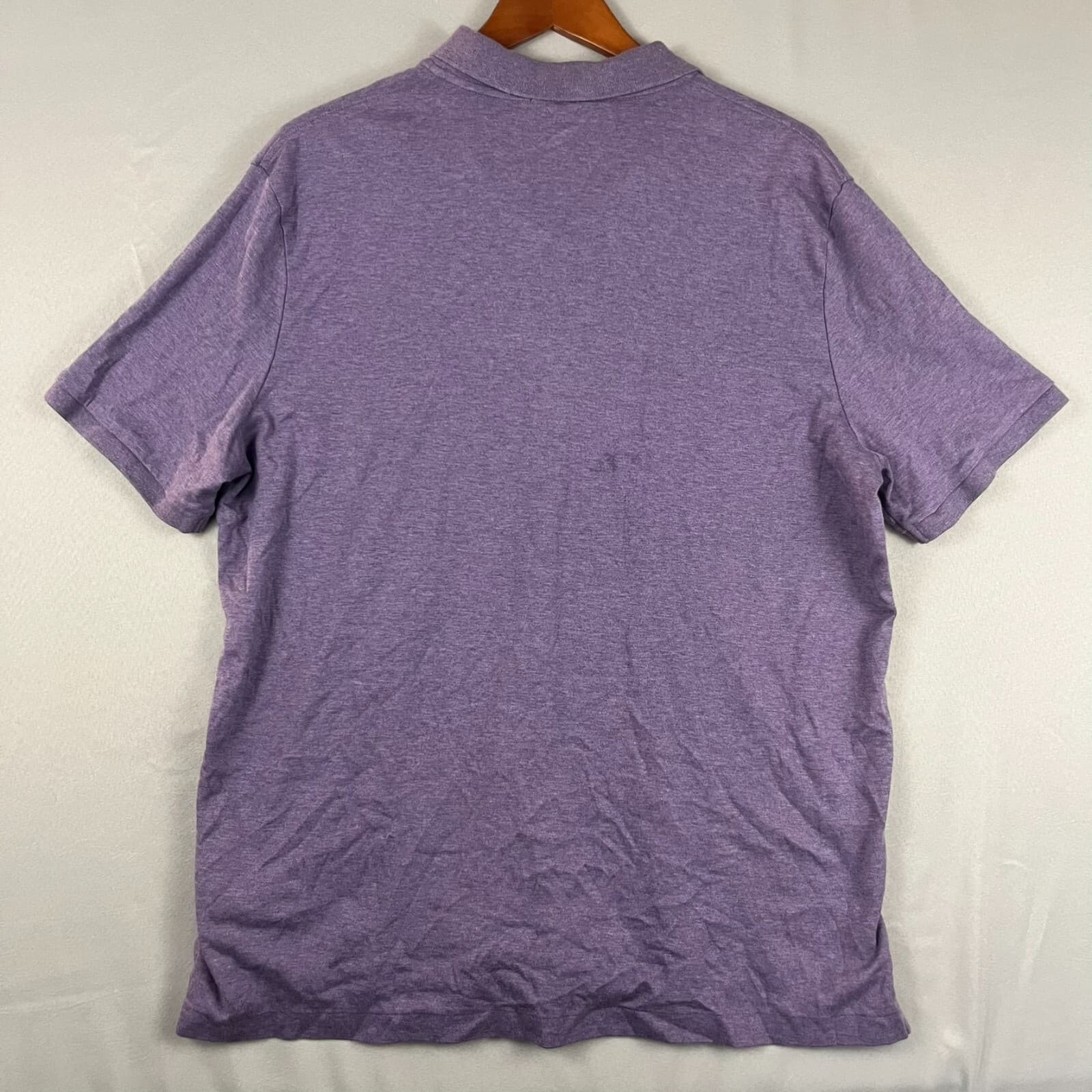 Polo Ralph Lauren Shirt Mens XL Purple Golf Polo Flesh Pony Classic Fit Stretchy - Thumbnail 4