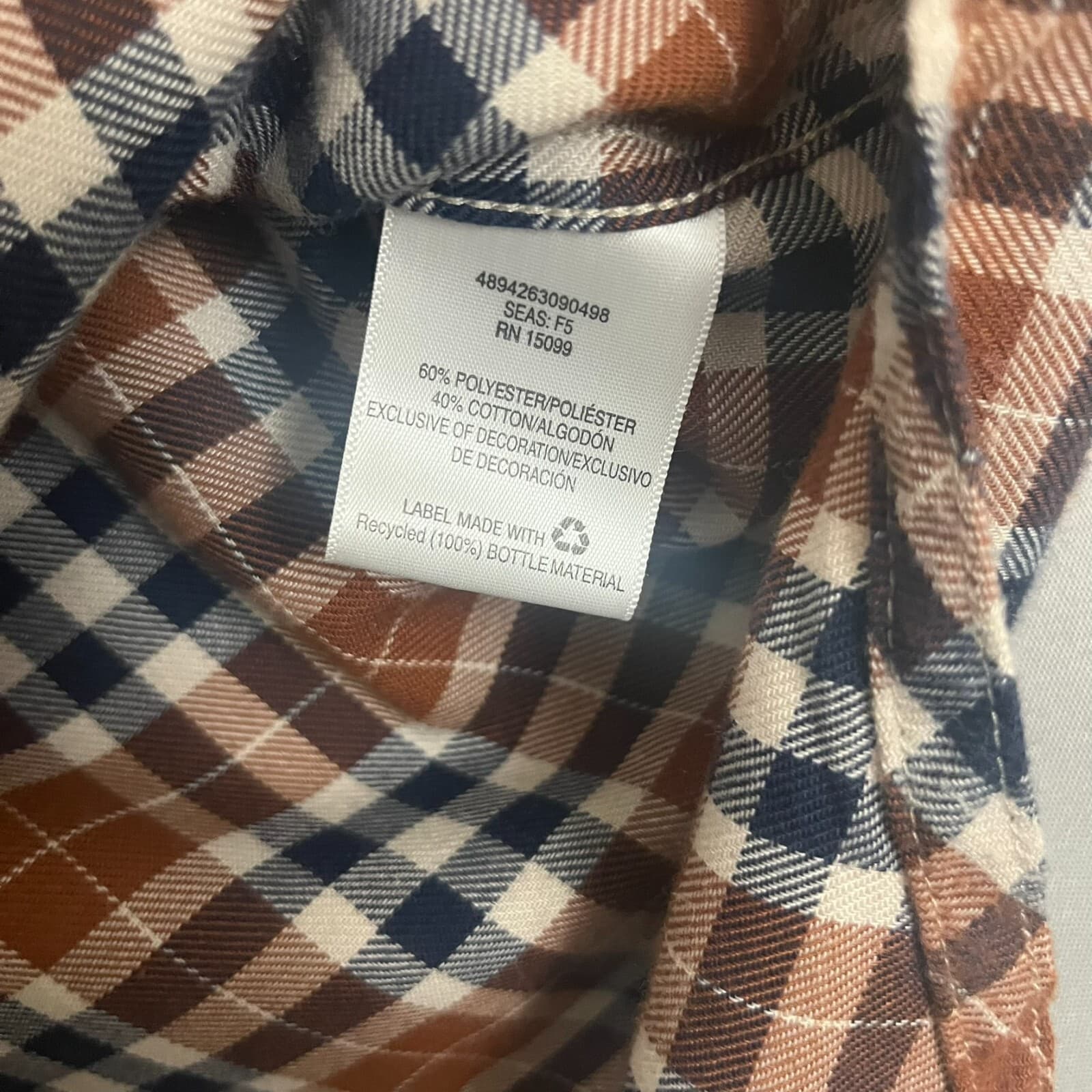 Outdoor Life Men's Medium Performance Flannel Shirt Moisture Wicking Quick Dry - Thumbnail 4