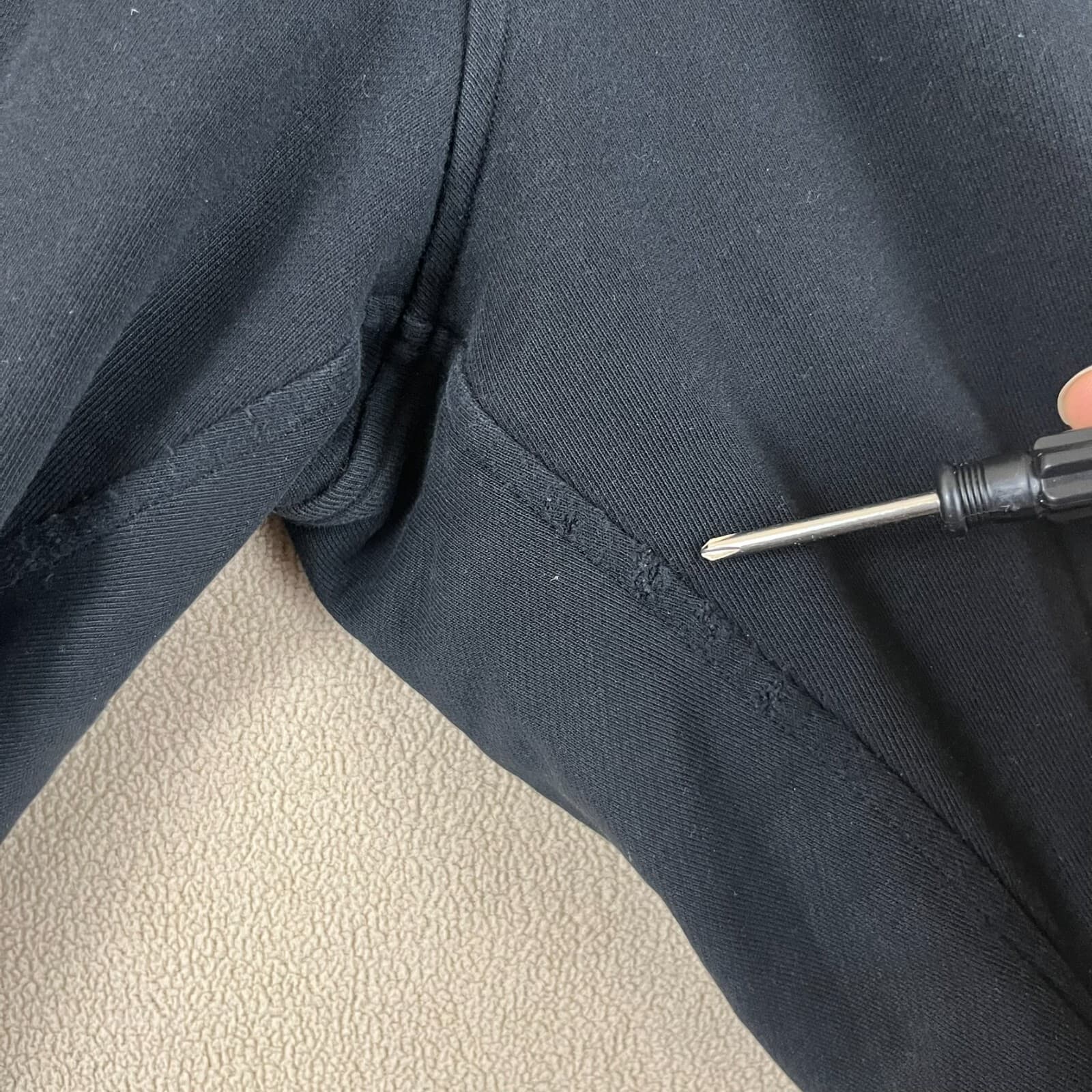 Lululemon Joggers Women's 8 Black High Rise Crop Drawstring Pants Gym Athleisure - Thumbnail 3