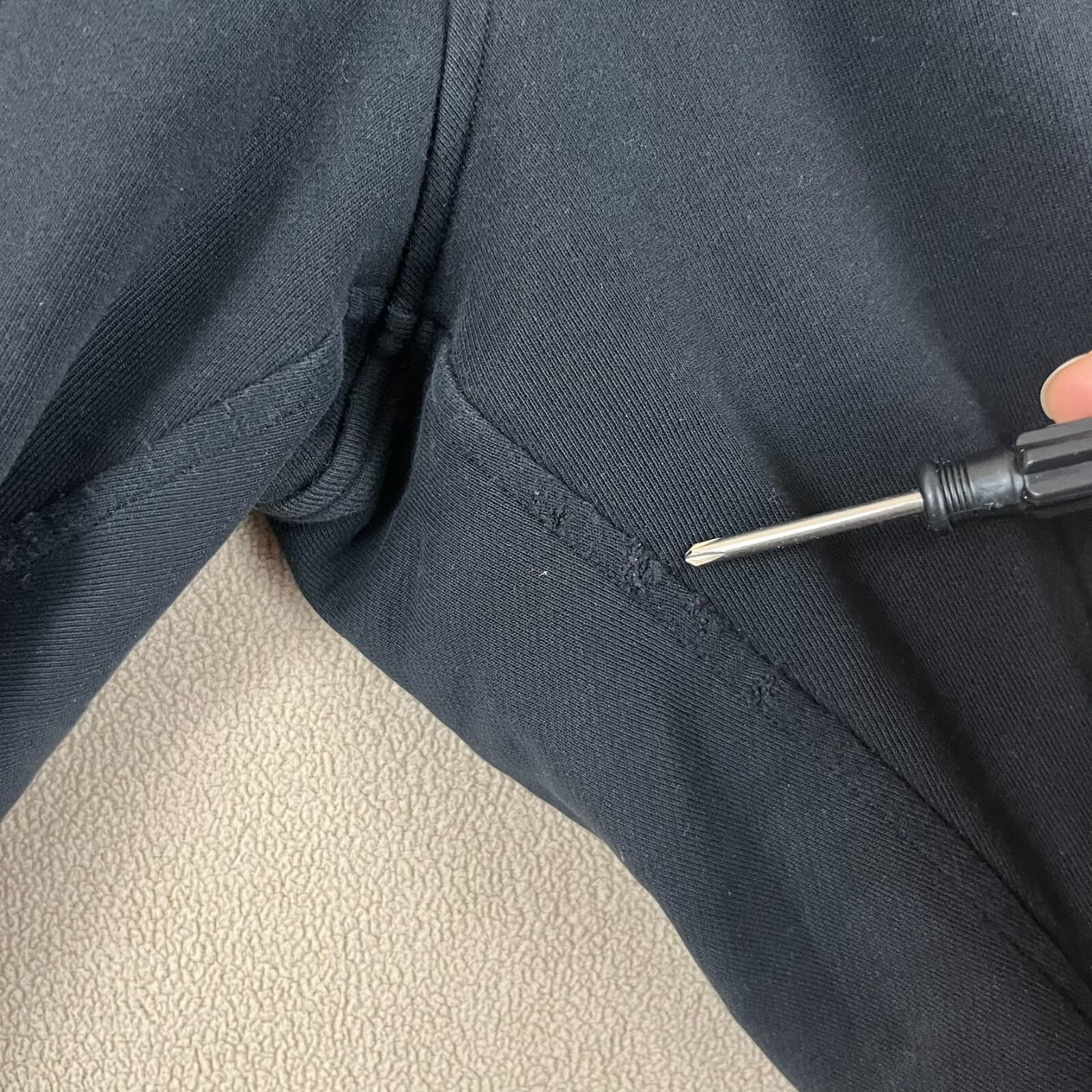 Lululemon Joggers Women's 8 Black High Rise Crop Drawstring Pants Gym Athleisure - Thumbnail 2