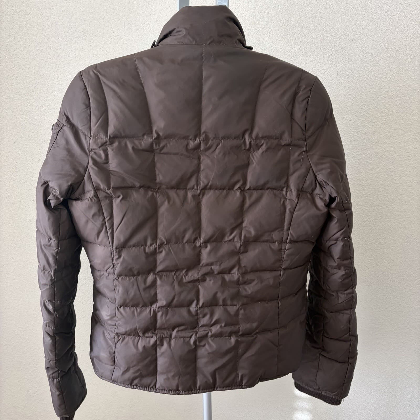 Abercrombie & Fitch Fur Down Puffer Jacket Large Woman’s Brown Faux Lining Y2K - Thumbnail 4