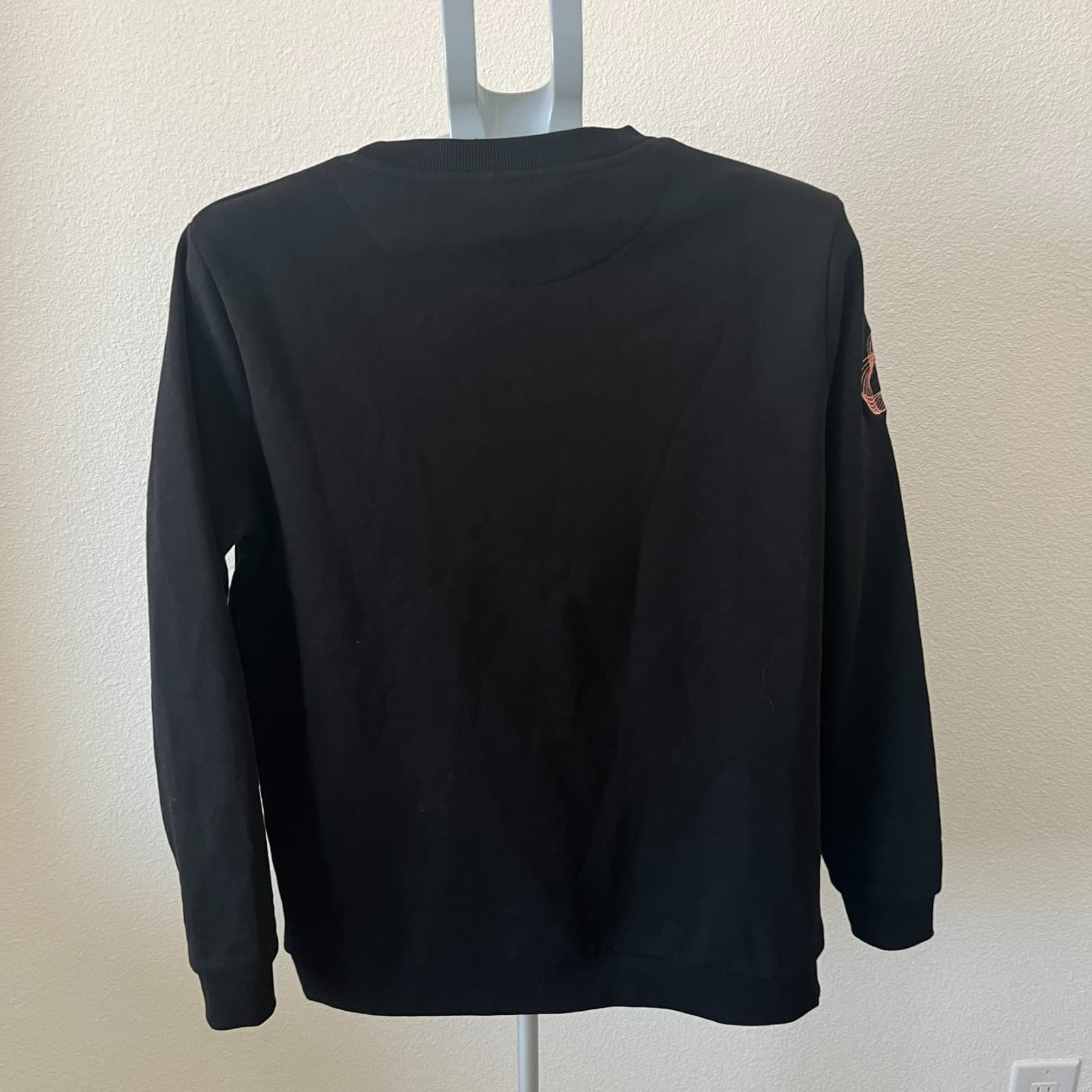 Known Supply Sweatshirt Mens Small Black Logo Fleece Lined Crew Neck Pullover - Thumbnail 2