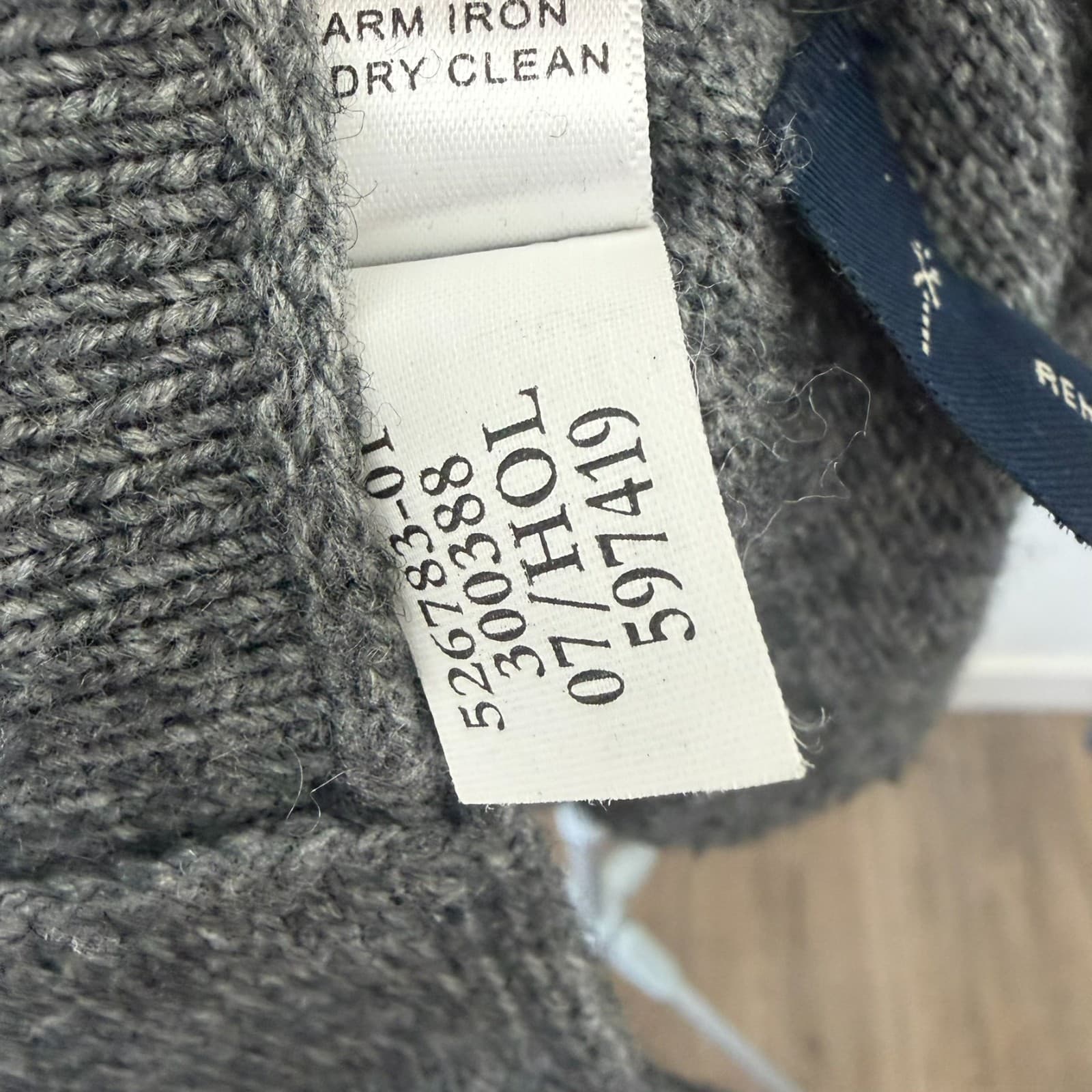 Banana Republic Petite XS Gray Knit Blazer Cardigan Double Breasted Wool Cashmer - Thumbnail 6