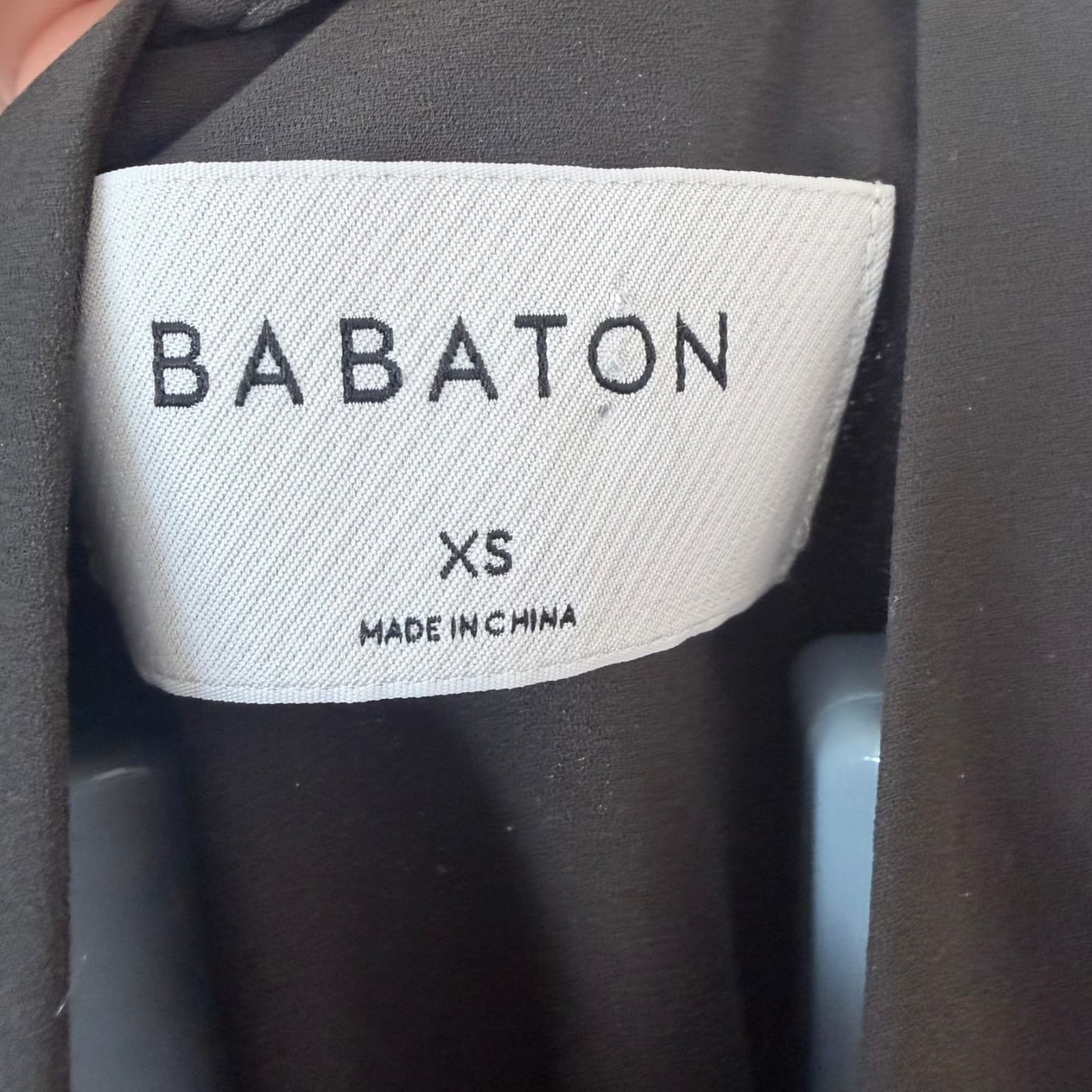 Babaton Jacket XS Green Zip Ribbed Hem YPO-14256-17 Minimalist Bomber Military - Thumbnail 4