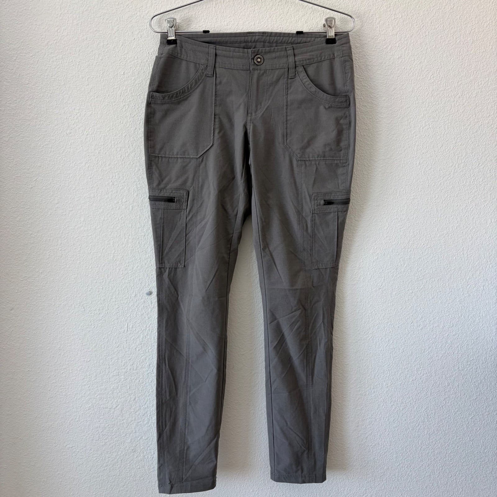 Kuhl Horizn Cargo Pants Womens Sz 2 Gray Ripstop Hiking Outdoor 6276 Gorpcore - Thumbnail 2